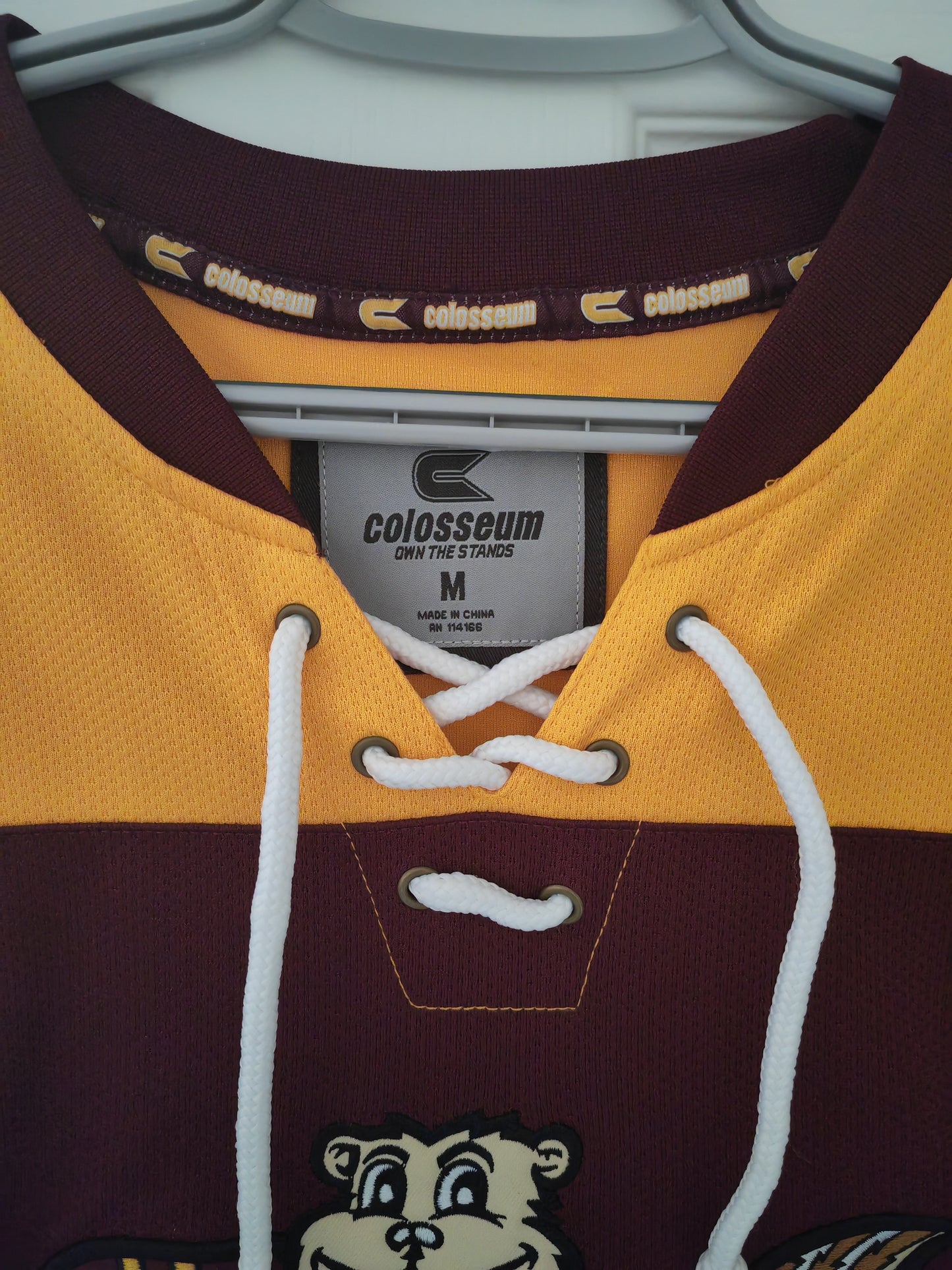 Colosseum Minnesota Golden Gophers NCAA Hockey Jersey, Burgundy, Size Medium