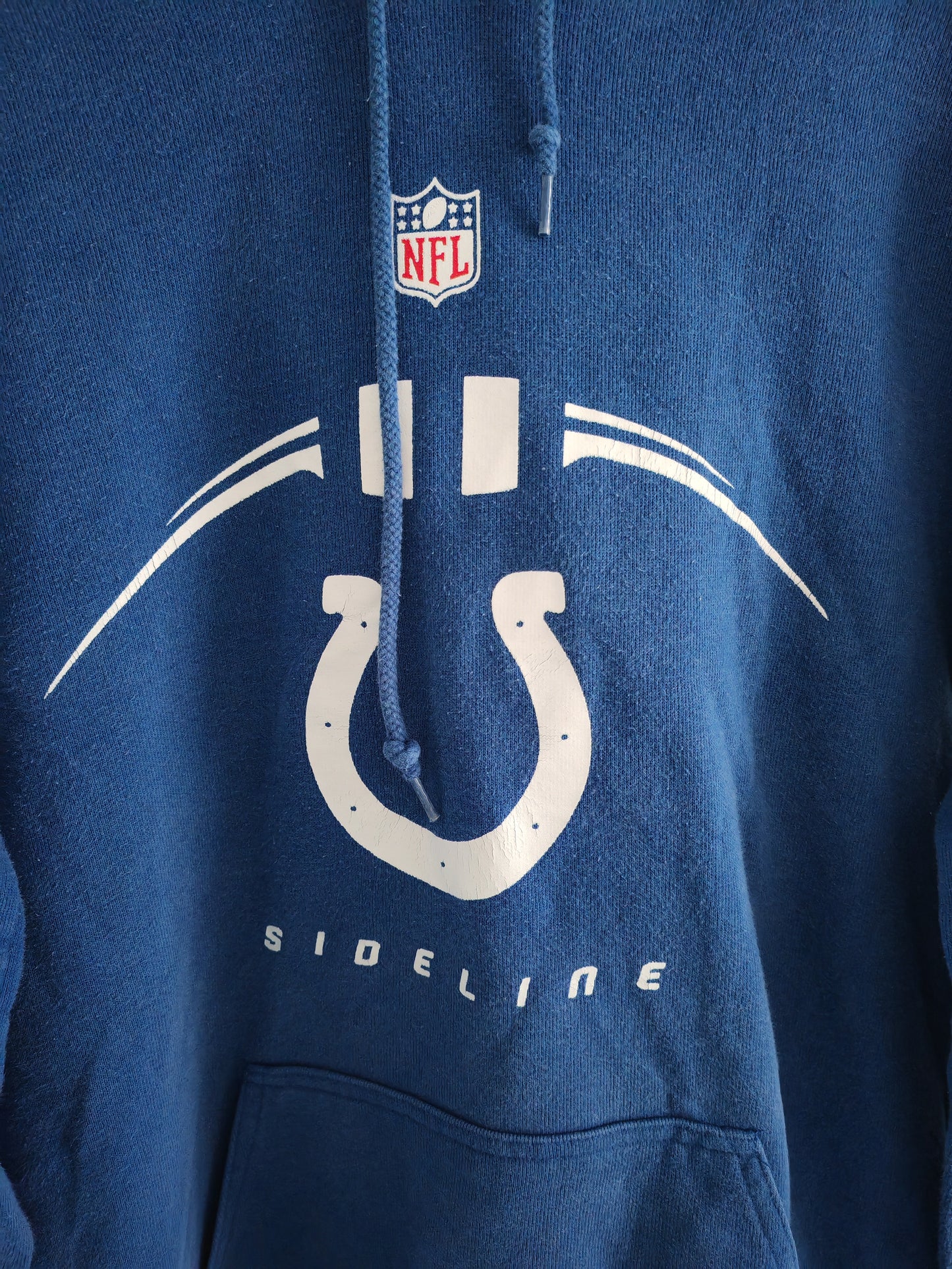 Reebok Indianapolis Colts NFL Sideline Pullover Hoodie, Blue, Size Small