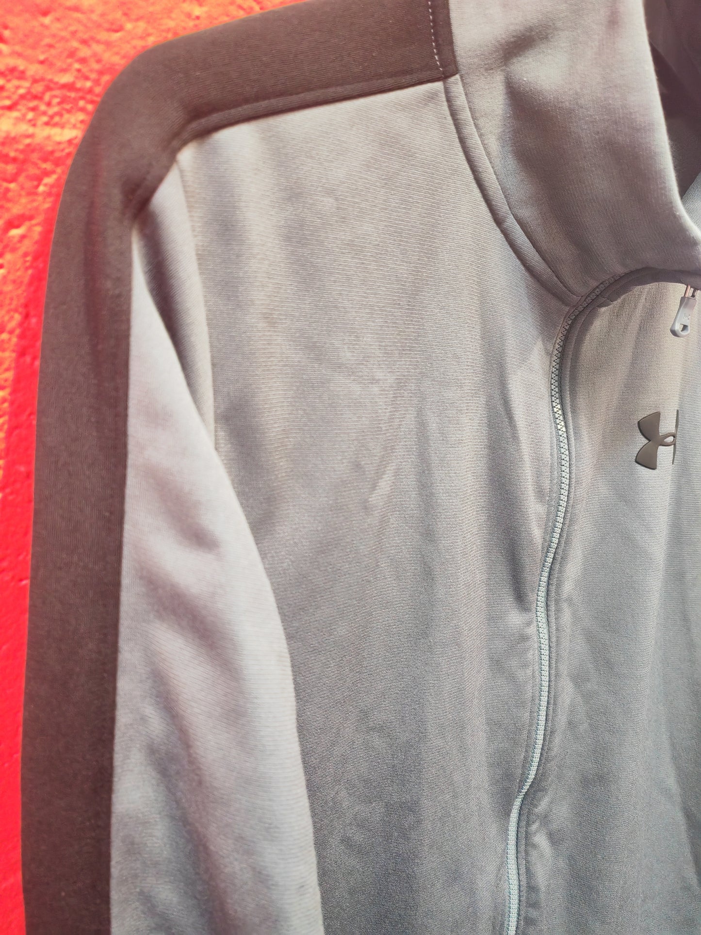 Youth Under Armour Full Zip Track Jacket, Grey, Size Youth XL