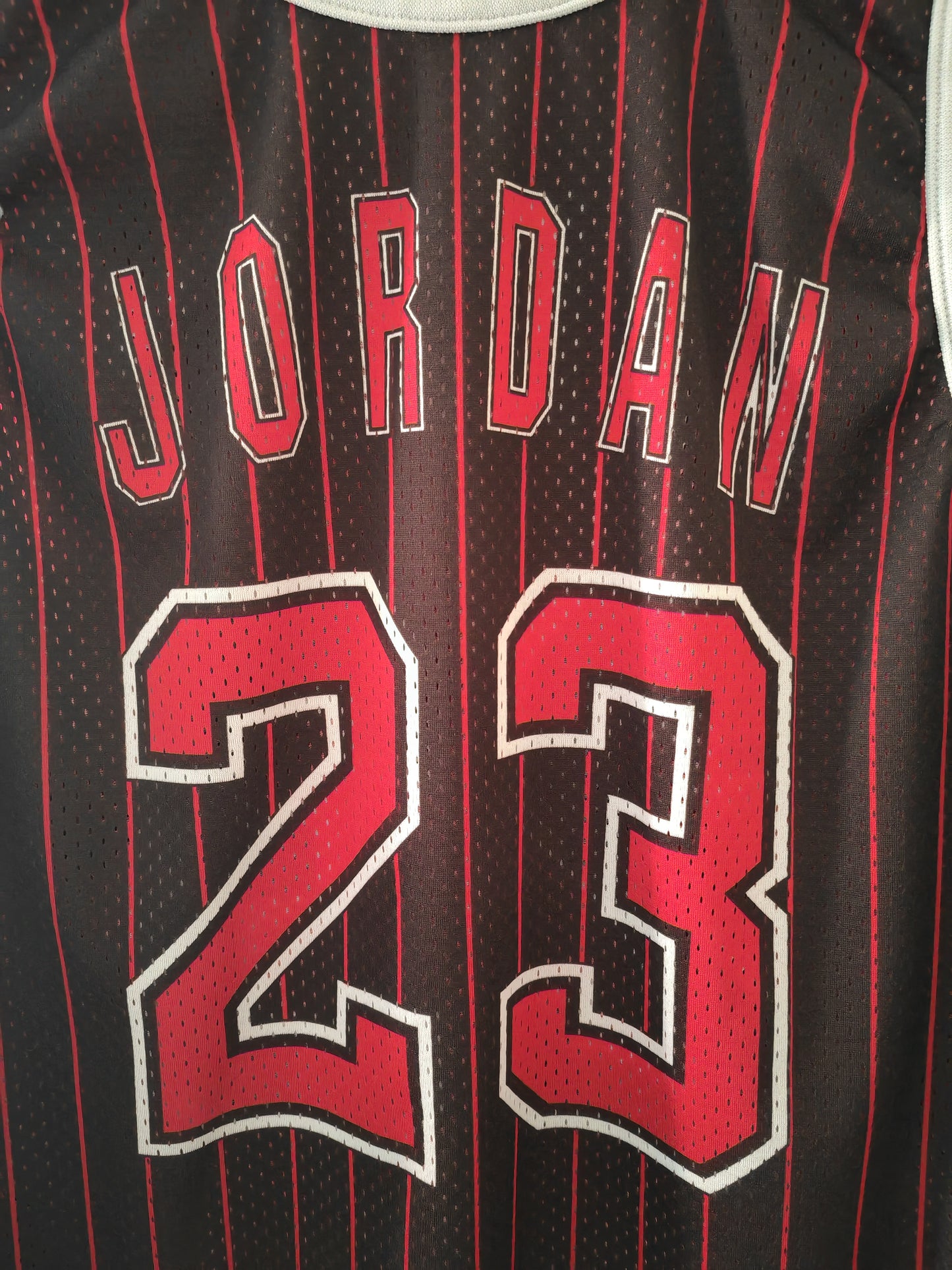 Champion Chicago Bulls Reversible Home And Road Jersey, #23 Jordan, Size Small