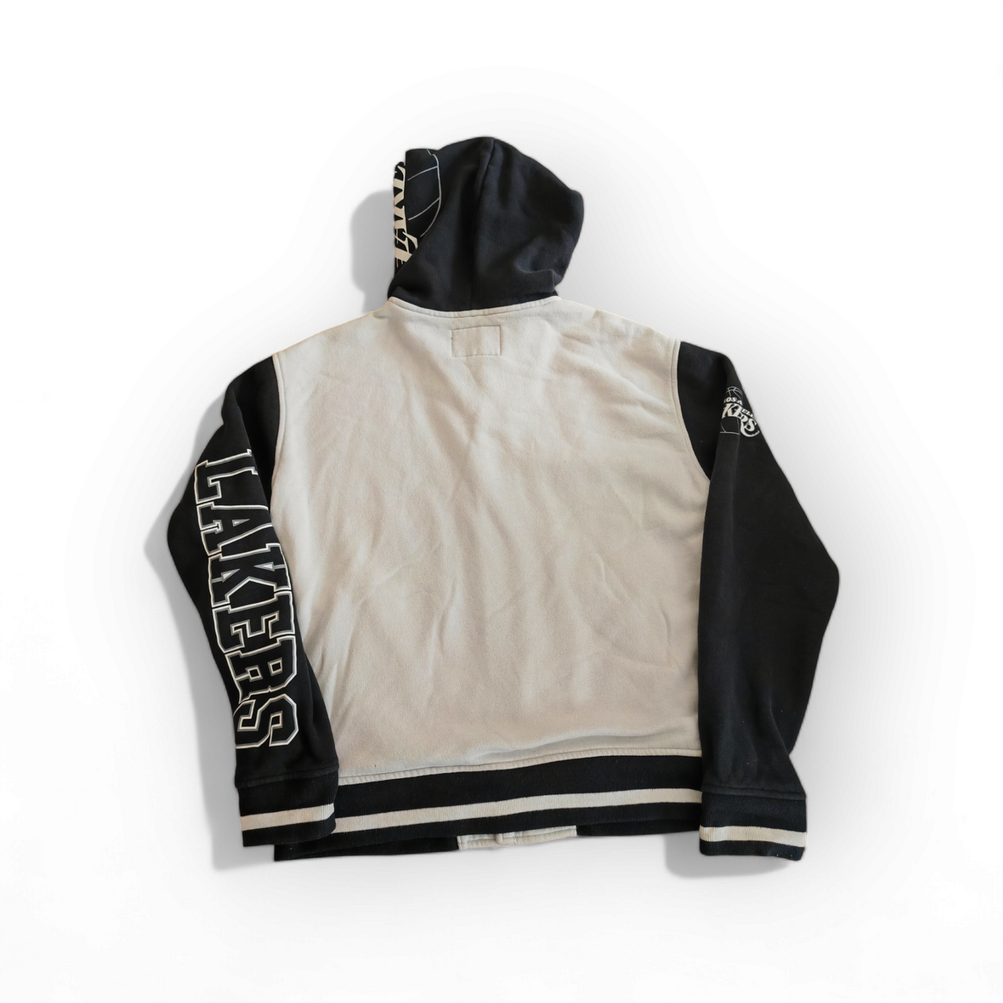 Hollister Los Angeles Lakers NBA Snap Hoodie, Grey/Black, Size Small