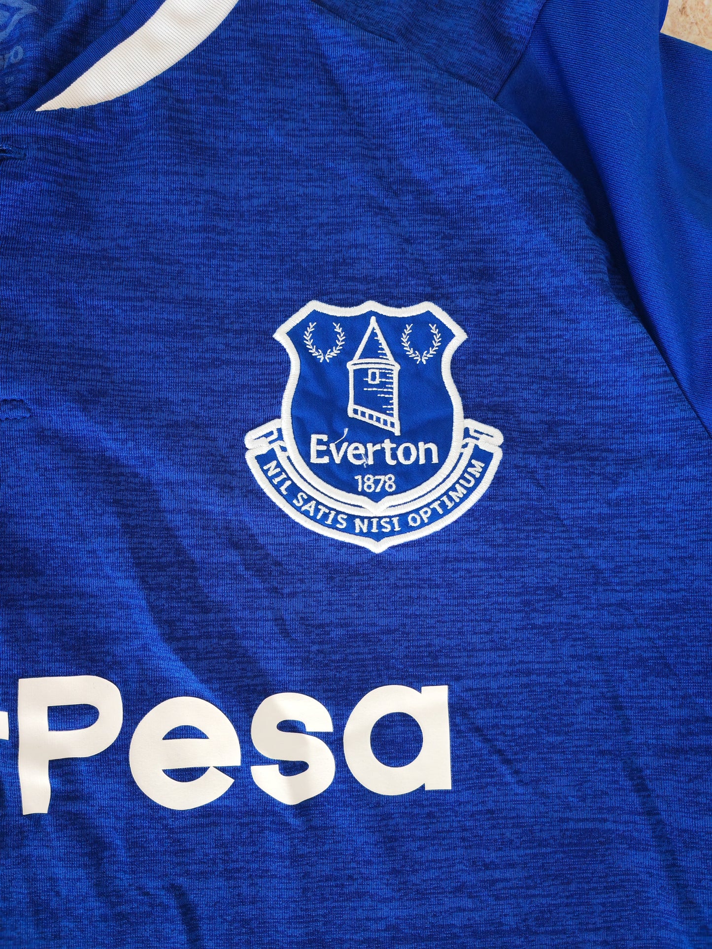 Umbro Everton 2018/19 Short Sleeve Home Shirt, Blue, Size XXL