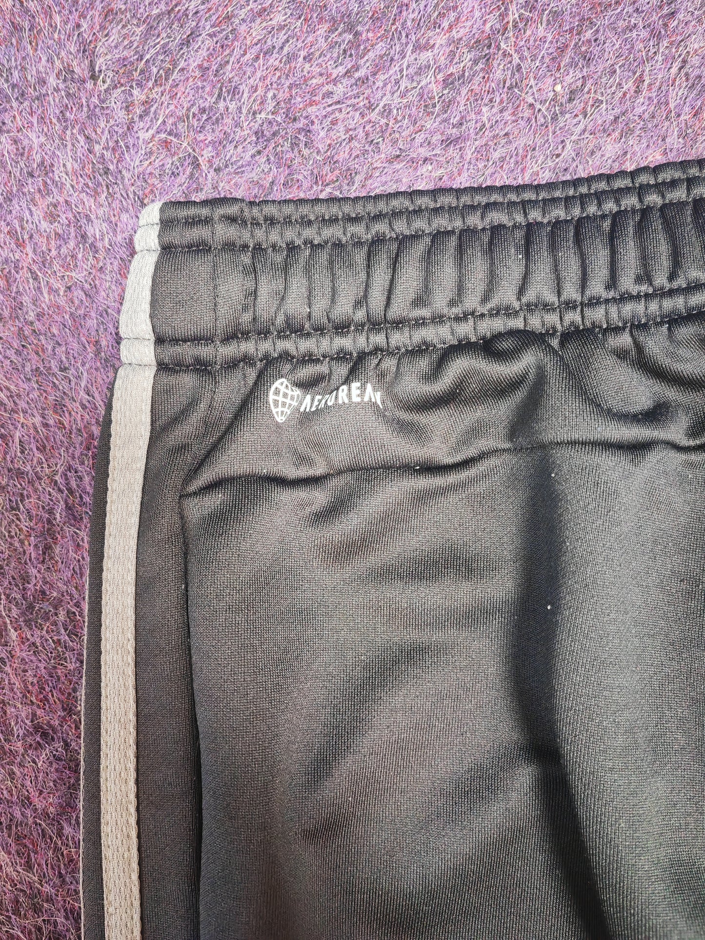 Adidas Tracksuit Bottoms, Black, Size Large