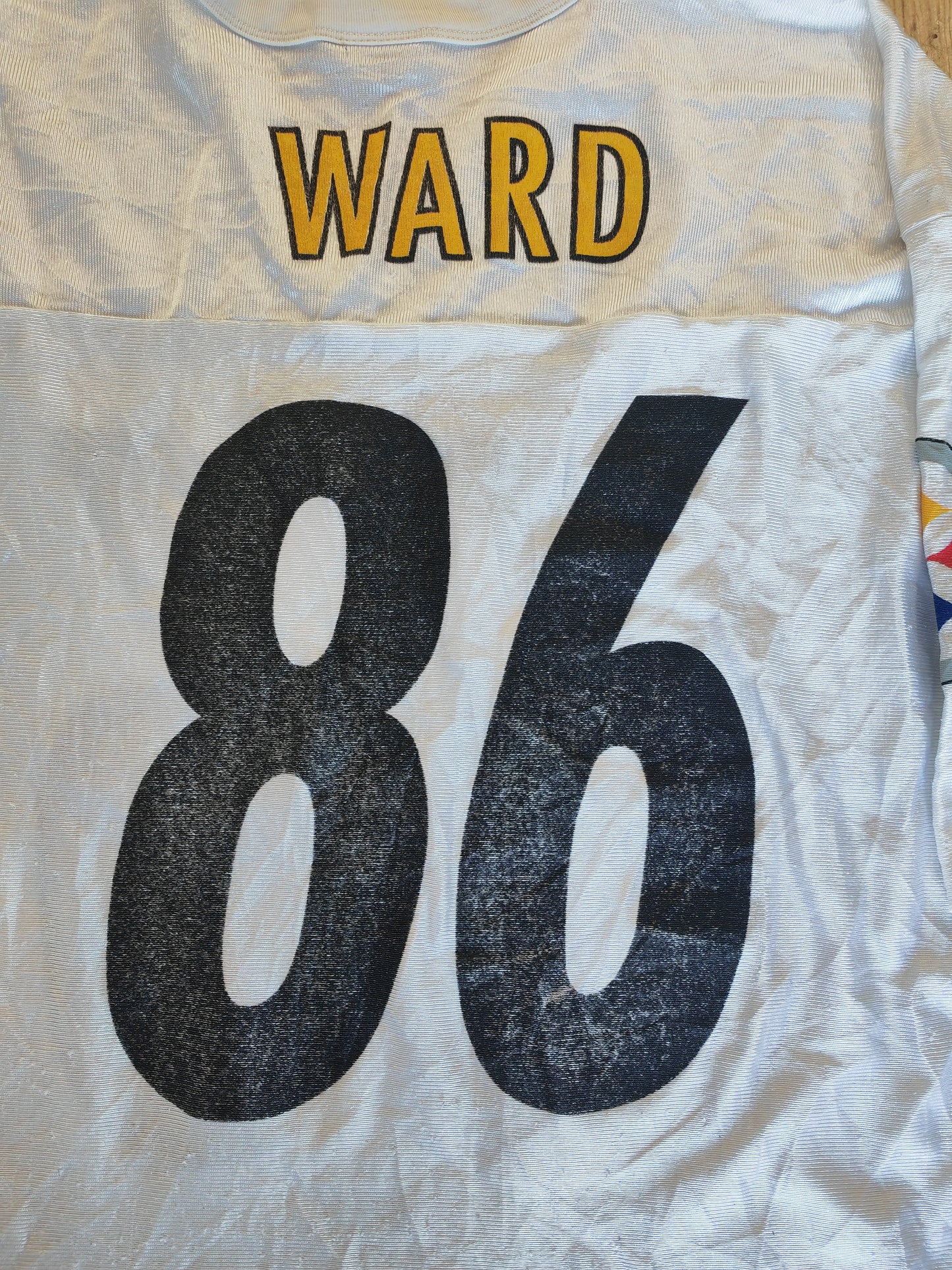 NFL Pittsburgh Steelers Jersey, #86 Ward, White, Size XL