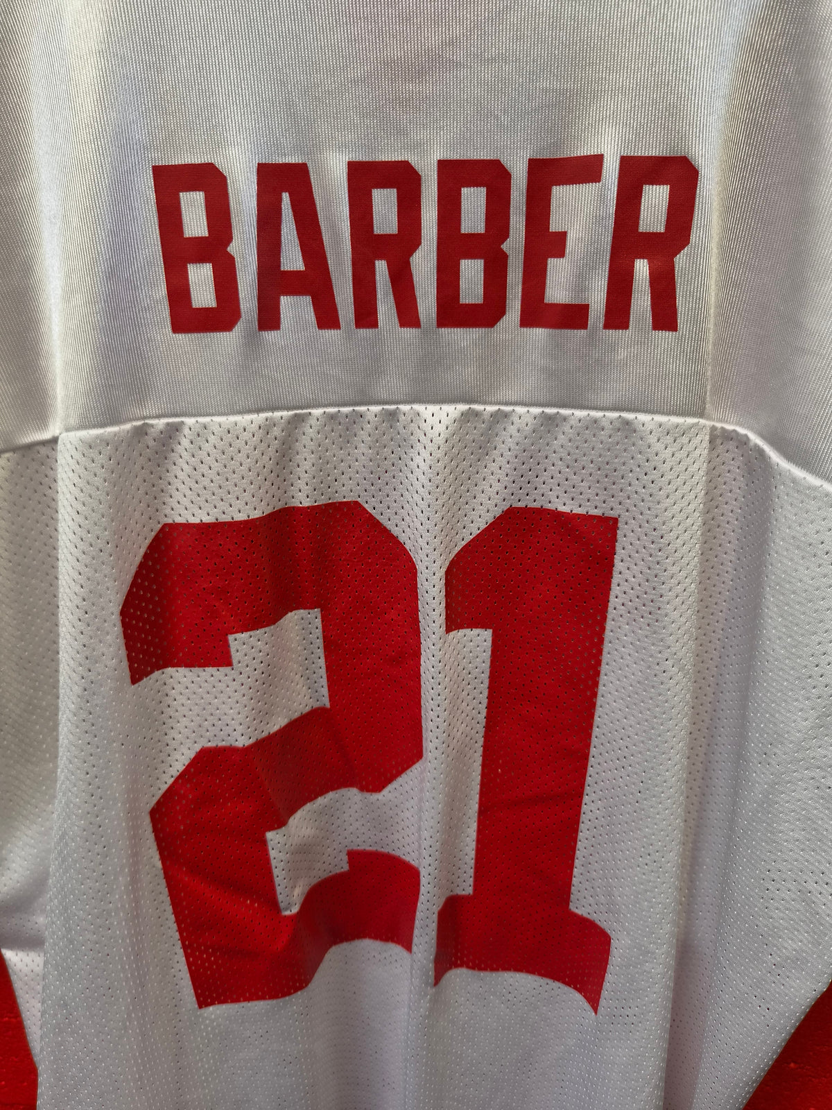 Reebok New York Giants NFL Jersey, #21 Barber, White, Size XXL