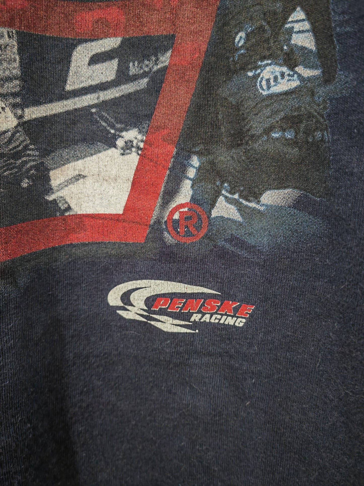 Winners Circle Rusty Wallace NASCAR Short Sleeve T Shirt, Navy Blue, Size XL
