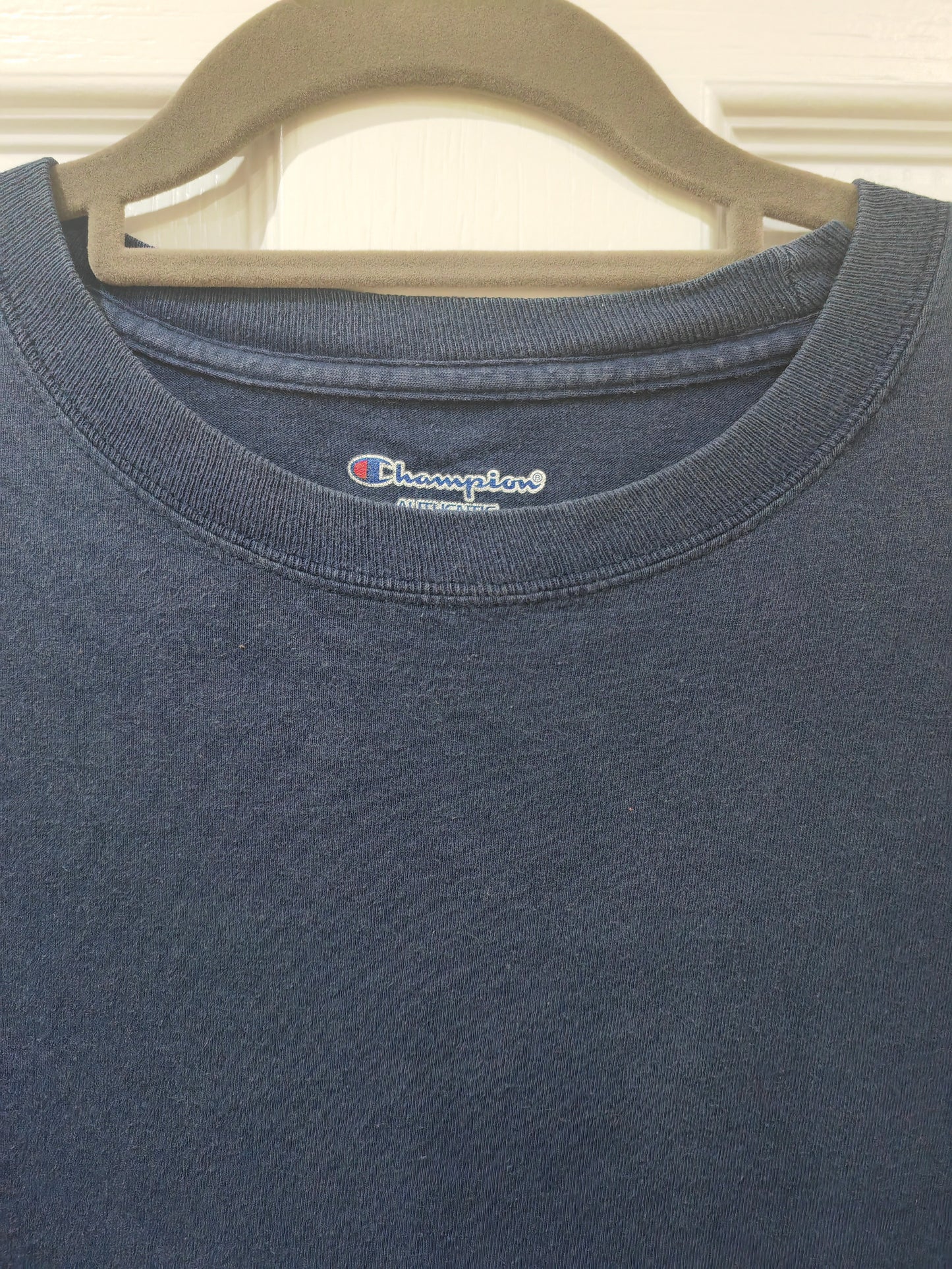 Champion Plain Short Sleeve T Shirt, Navy Blue, Size XL