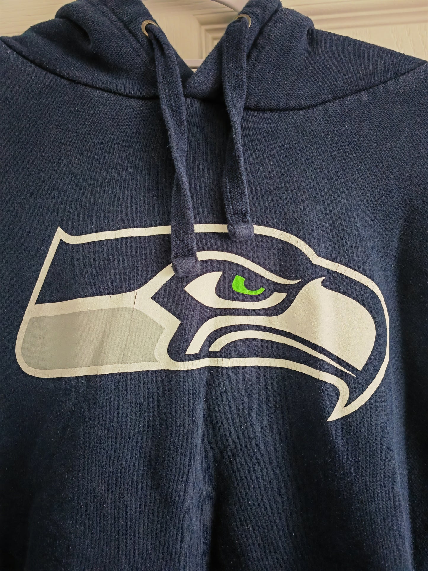 Fanatics Seattle Seahawks NFL Pullover Hoodie, Navy, Size Medium