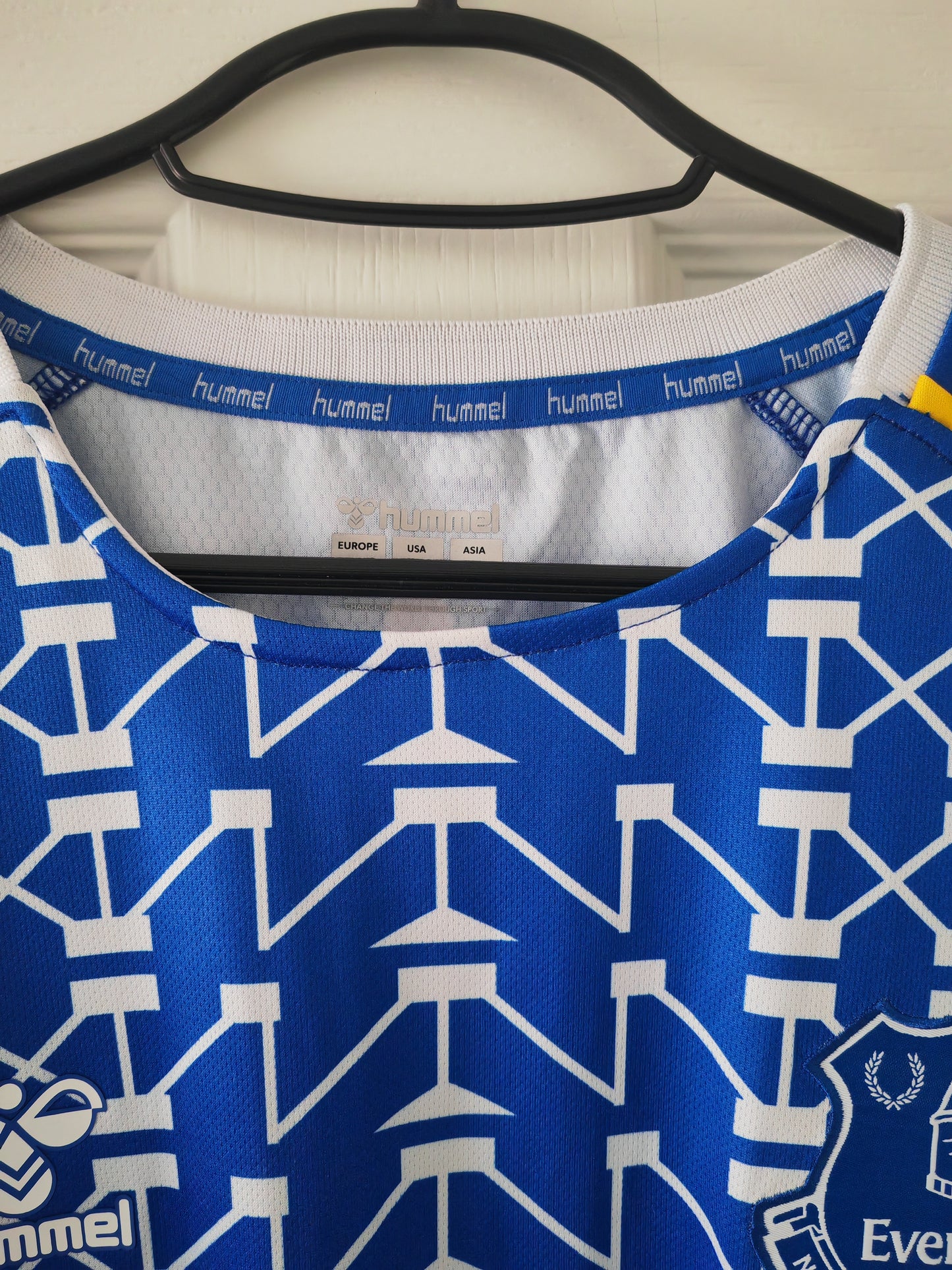 Hummel Everton Short Sleeve Training/Pre Match Jersey, Blue, Size XL
