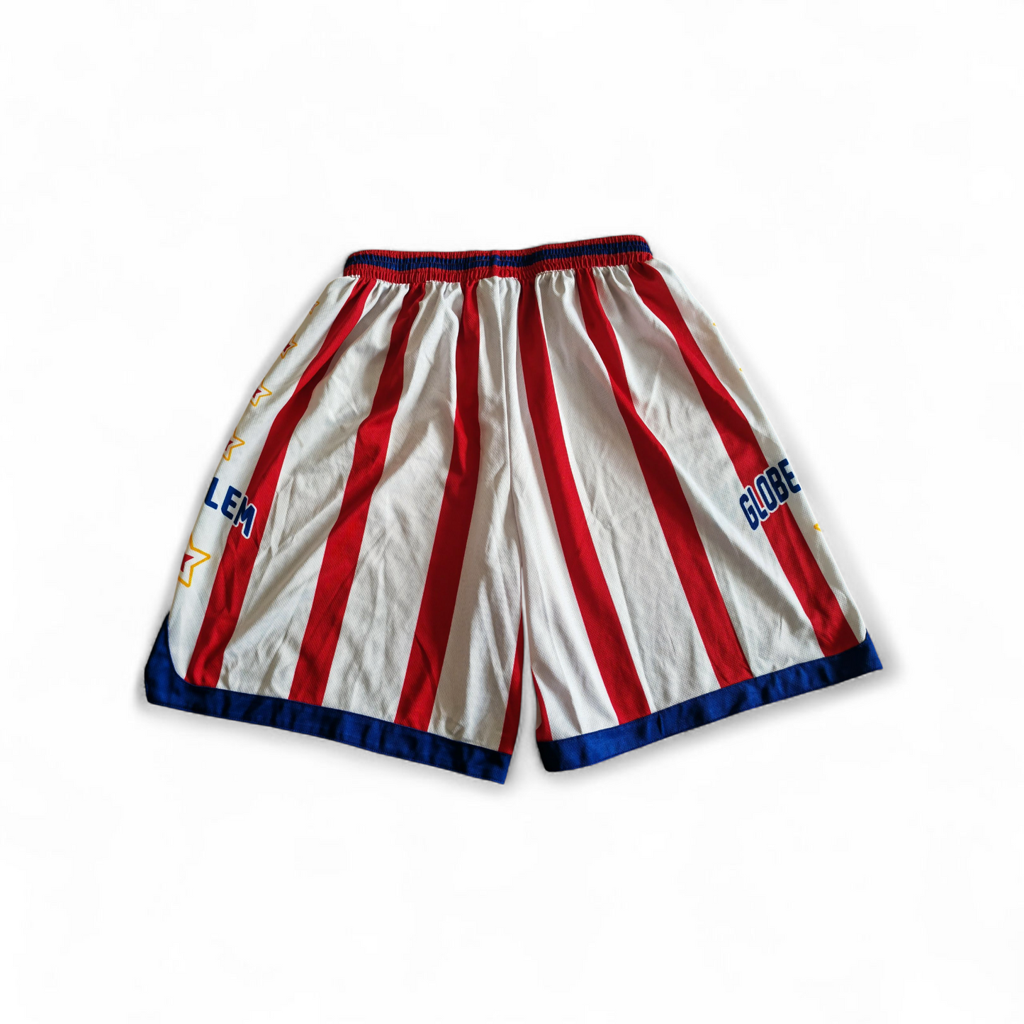 Champion Harlem Globetrotters Basketball Shorts, No Pockets, White/Red, Size Large