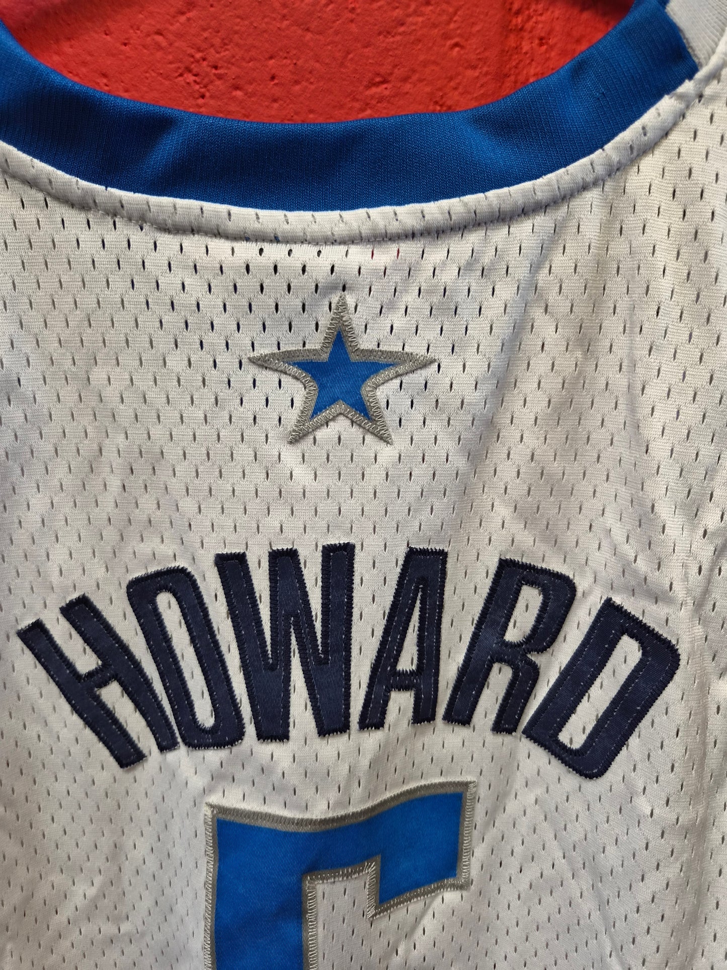 Adidas Dallas Mavericks NBA Jersey, #5 Howard, White, Size XXL +2 Length