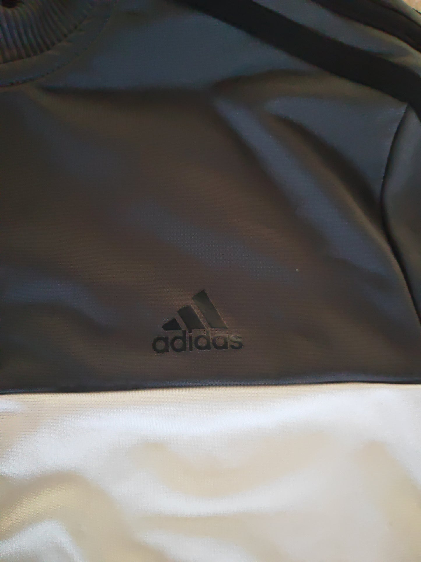 Youth Adidas Full Zip Jacket, Grey/White, Size YL
