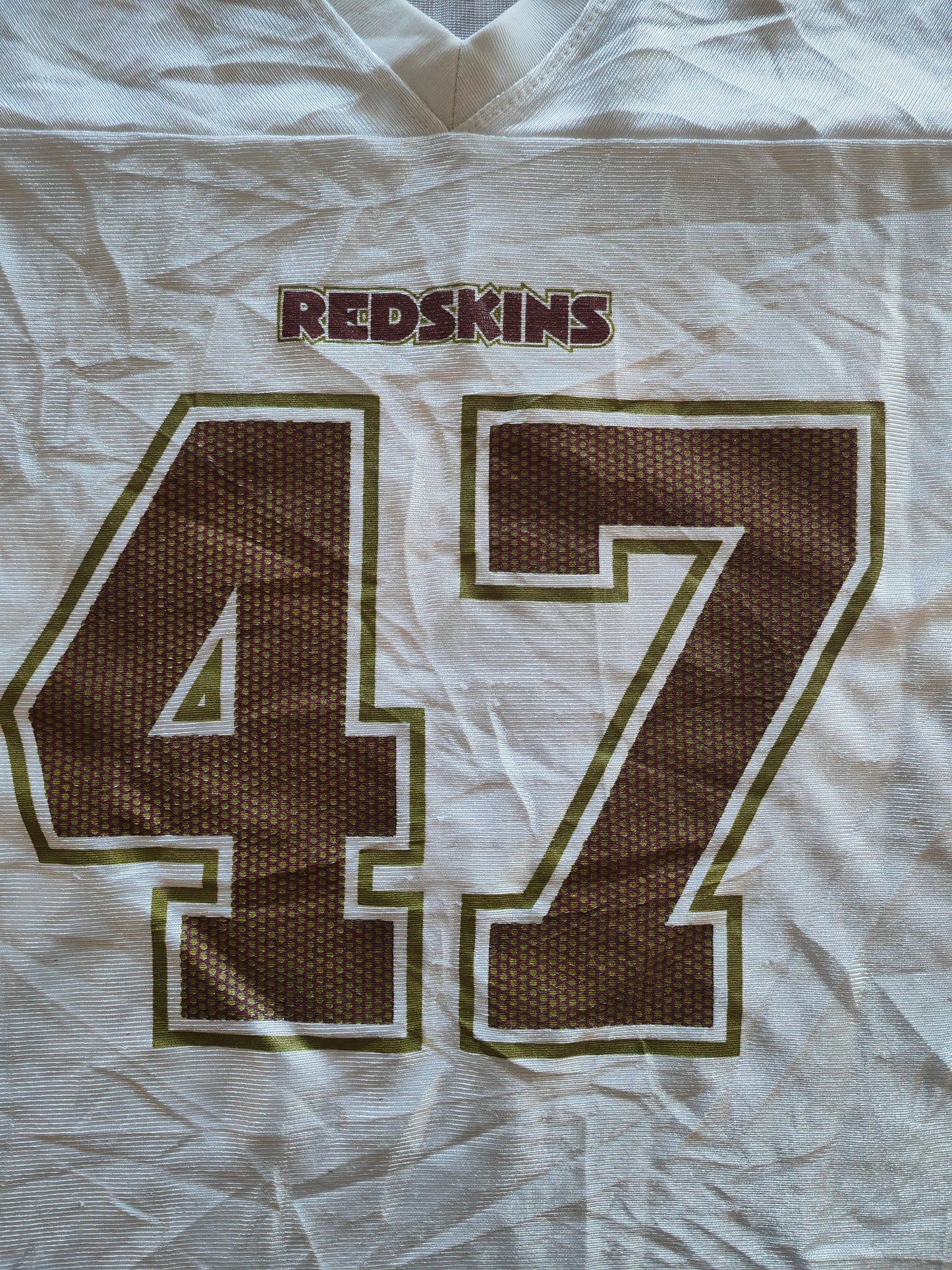 Women's NFL Washington Redskins/Commanders Jersey, #47 Cooley, White, Size Large