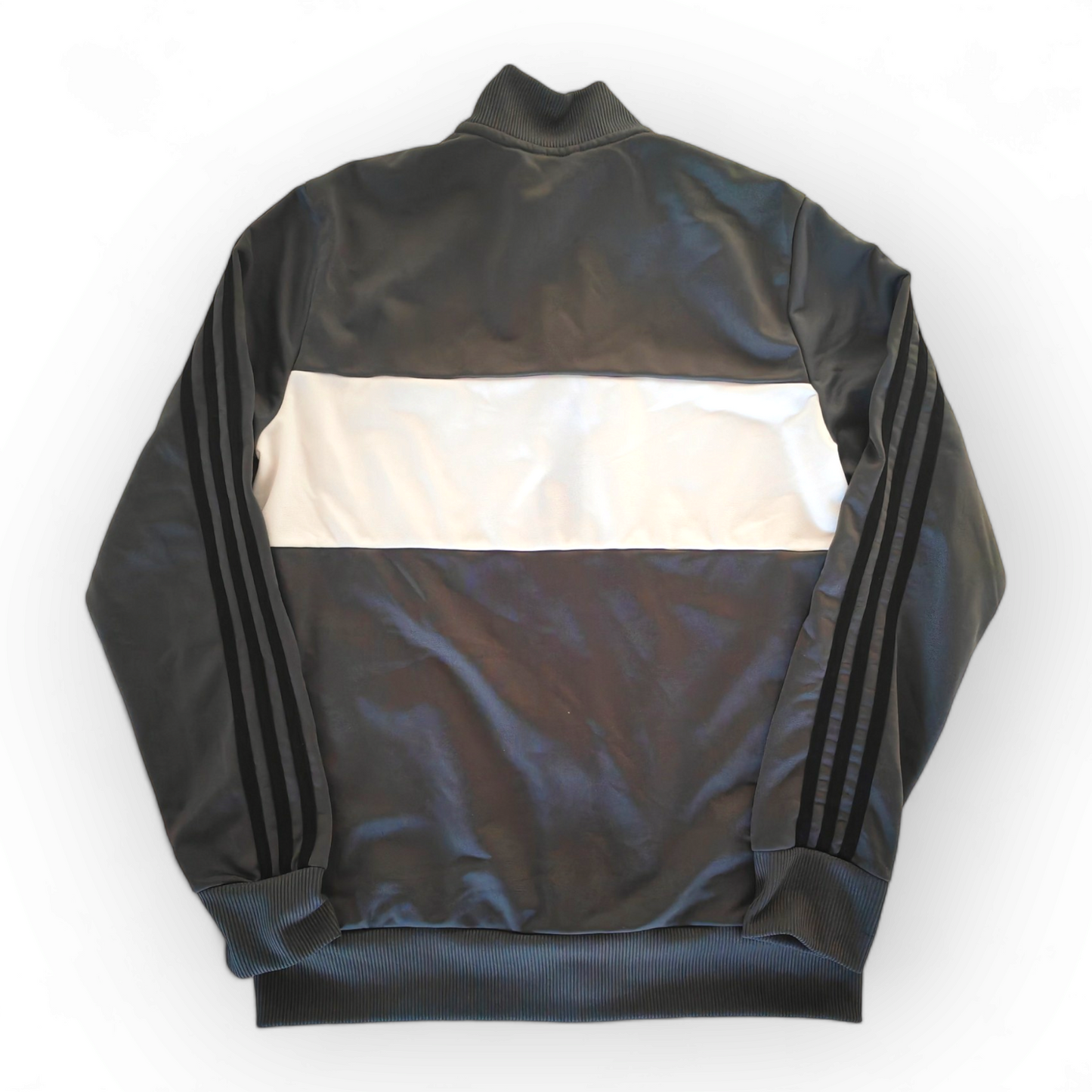 Youth Adidas Full Zip Jacket, Grey/White, Size YL