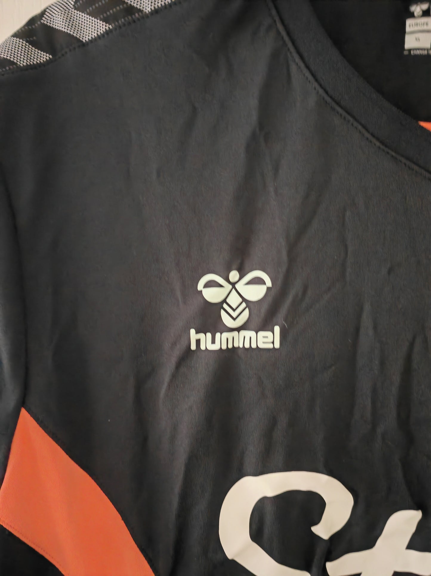 Hummel Everton FC Shirt Sleeve Training Shirt, Black, Size XL