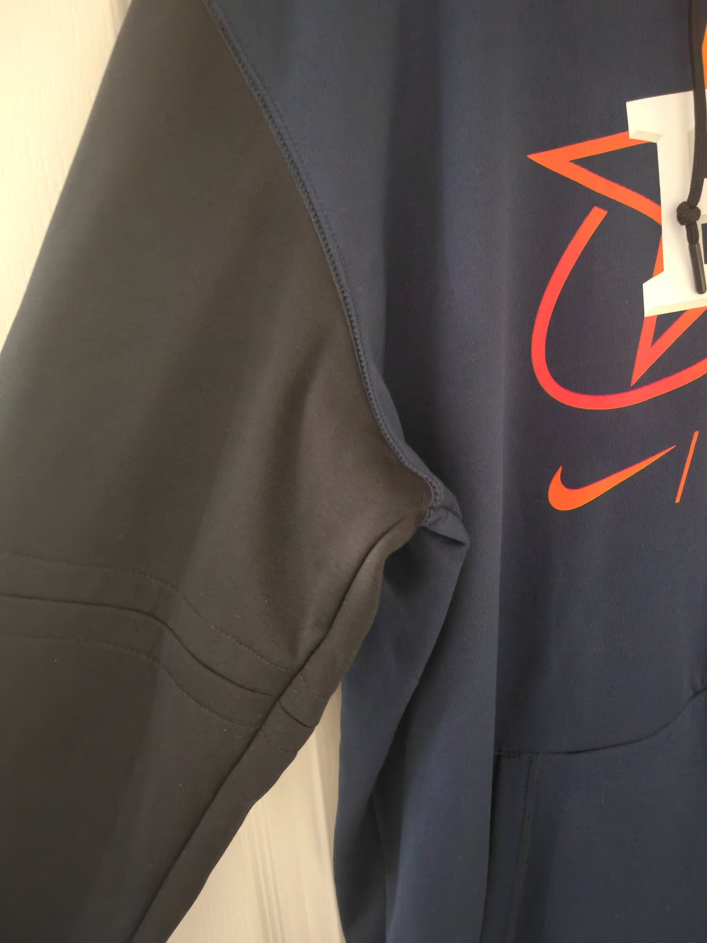 Nike Therma Fit Houston Astros MLB Pullover Hoodie, Navy/Black, Size Medium