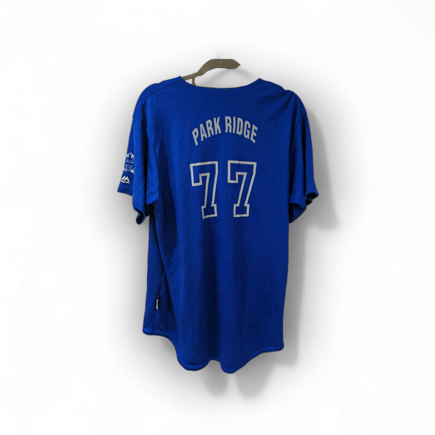 Majestic Park Ridge Baseball & Softball 'Sox' Baseball Jersey, #77, Size Medium