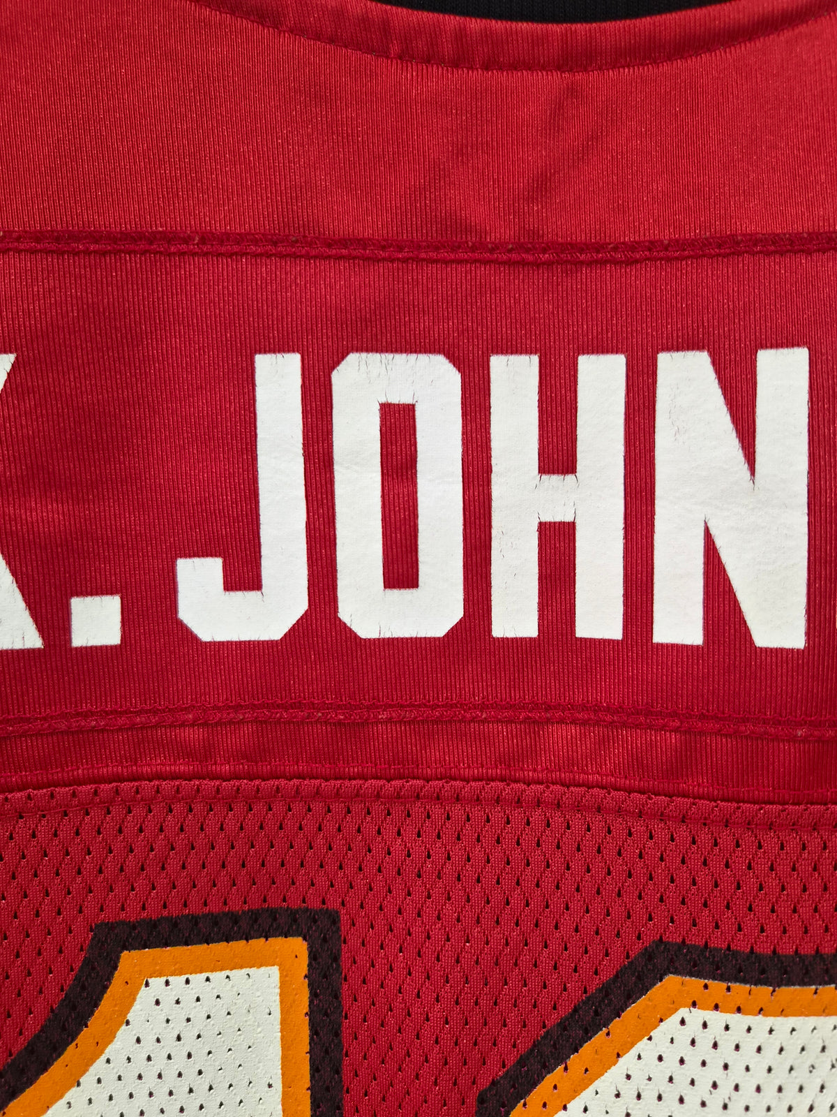 Reebok Tampa Bay Buccaneers NFL Jersey, #19 K.Johnson, Red, Size Large