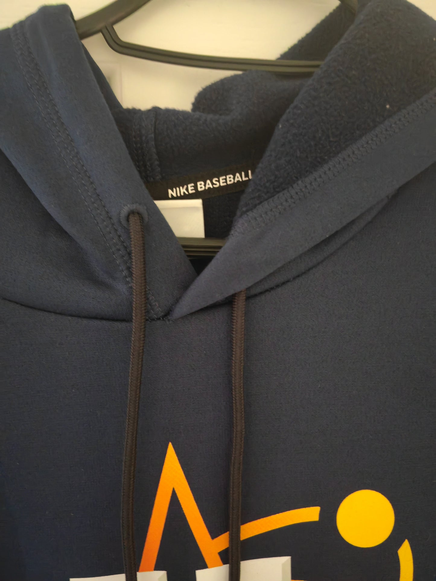Nike Therma Fit Houston Astros MLB Pullover Hoodie, Navy/Black, Size Medium