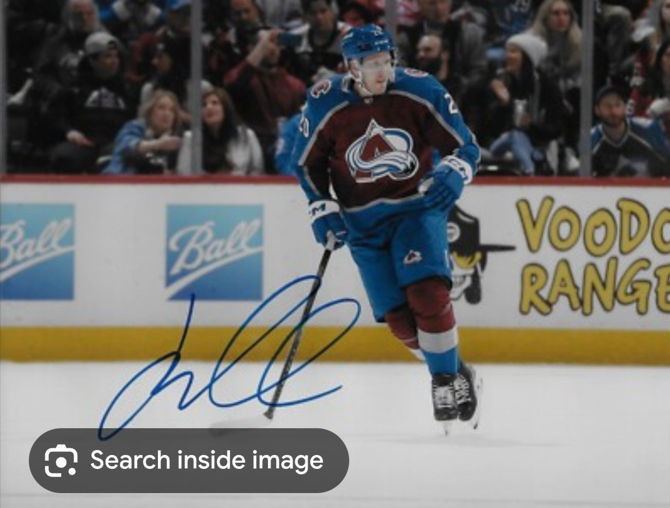 CCM Colorado Avalanche NHL Hockey Jersey, Signed, Size Small