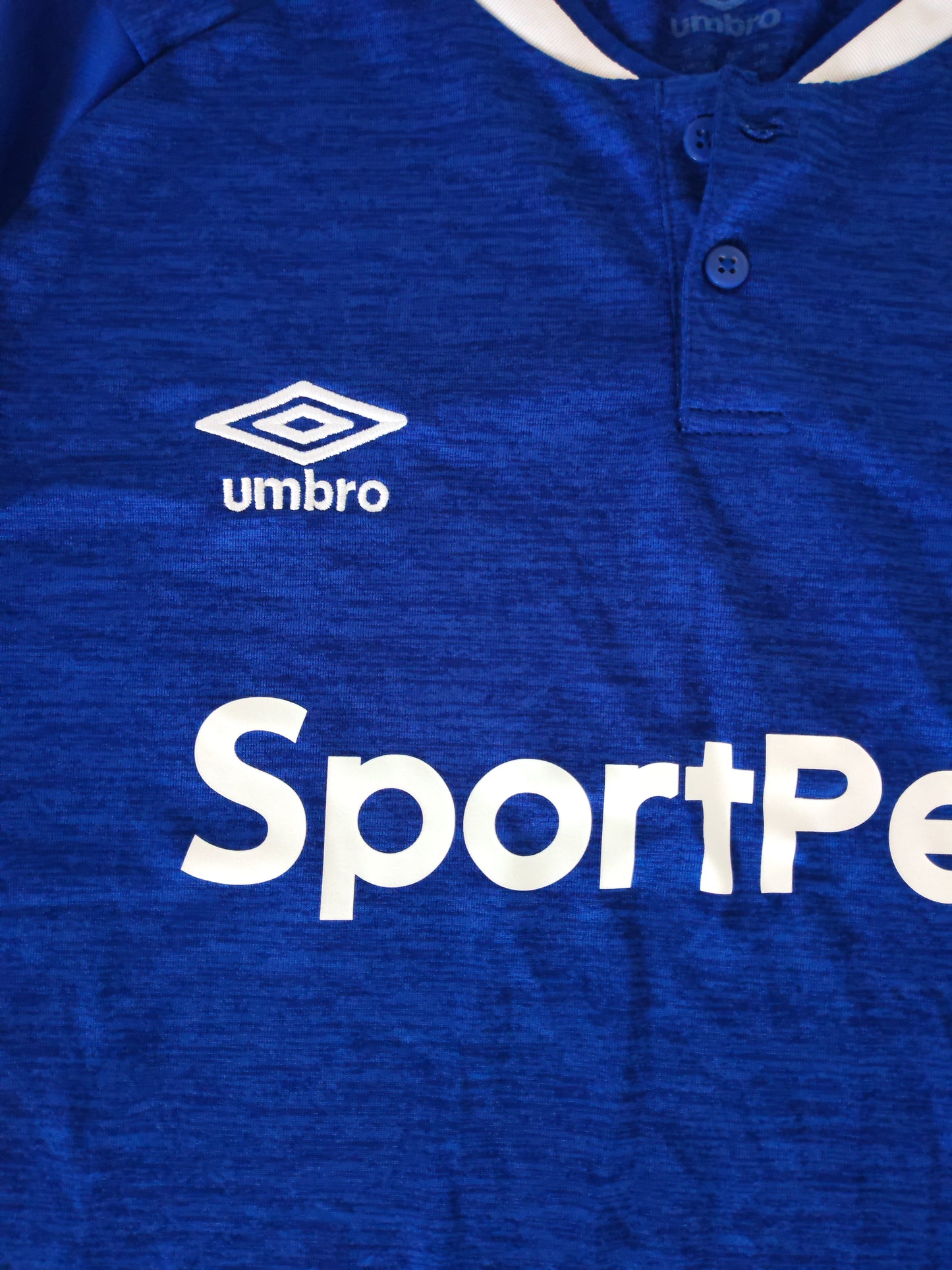 Umbro Everton 2018/19 Short Sleeve Home Shirt, Blue, Size XXL