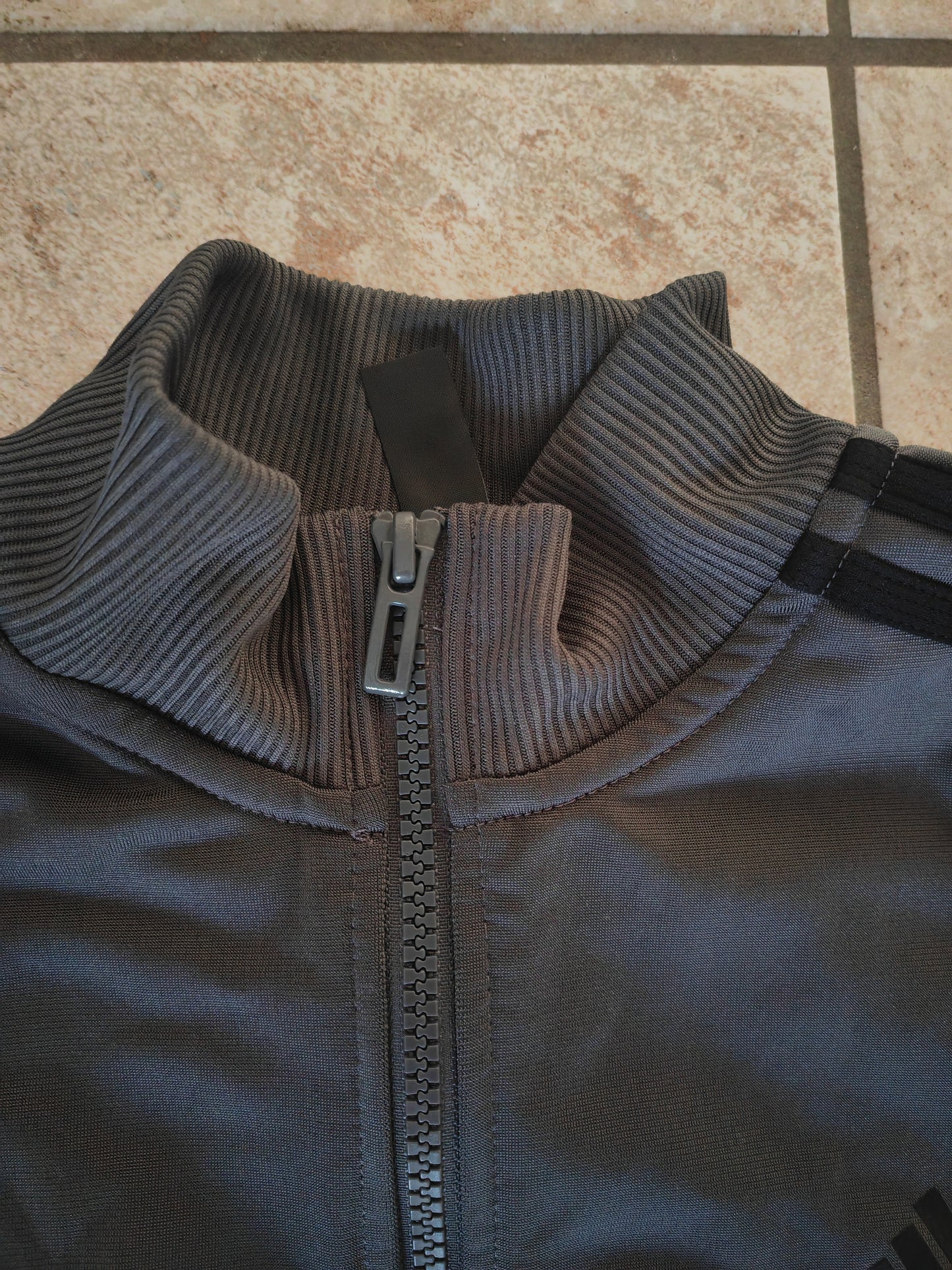 Youth Adidas Full Zip Jacket, Grey/White, Size YL