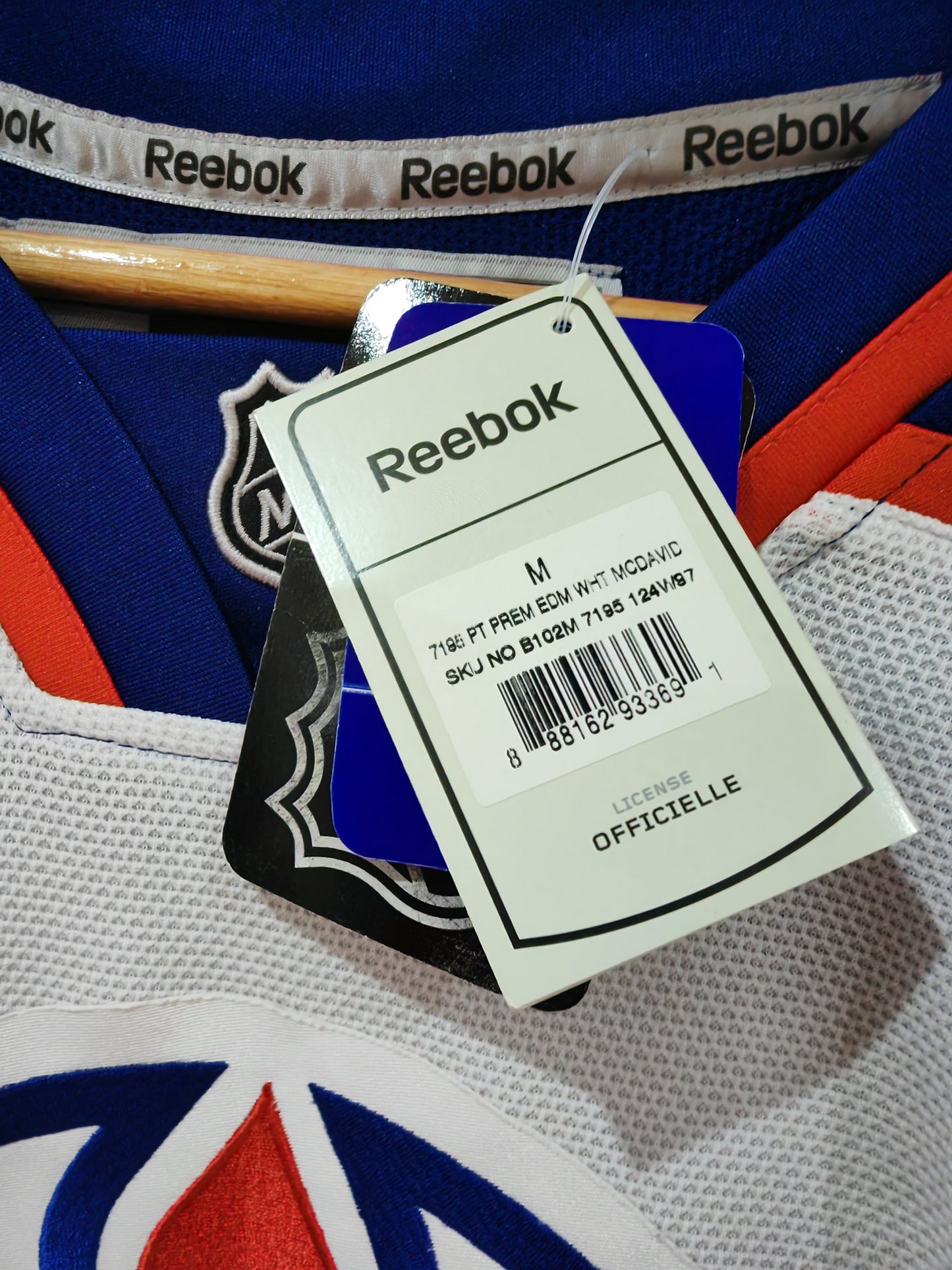 Reebok Edmonton Oilers NHL Hockey Jersey, #97 McDavid (Rookie Season), White, Medium