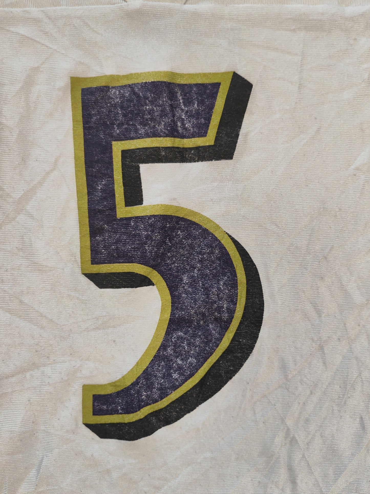 NFL Apparel Baltimore Ravens Jersey, #5 Flacco, White, Size XXL