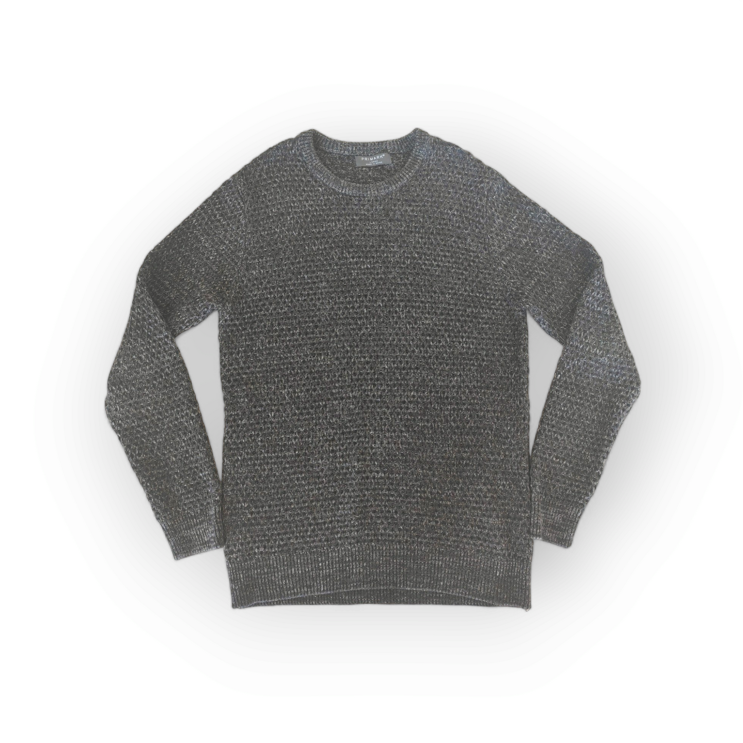 Primark Pullover Jumper, Grey, Size Large