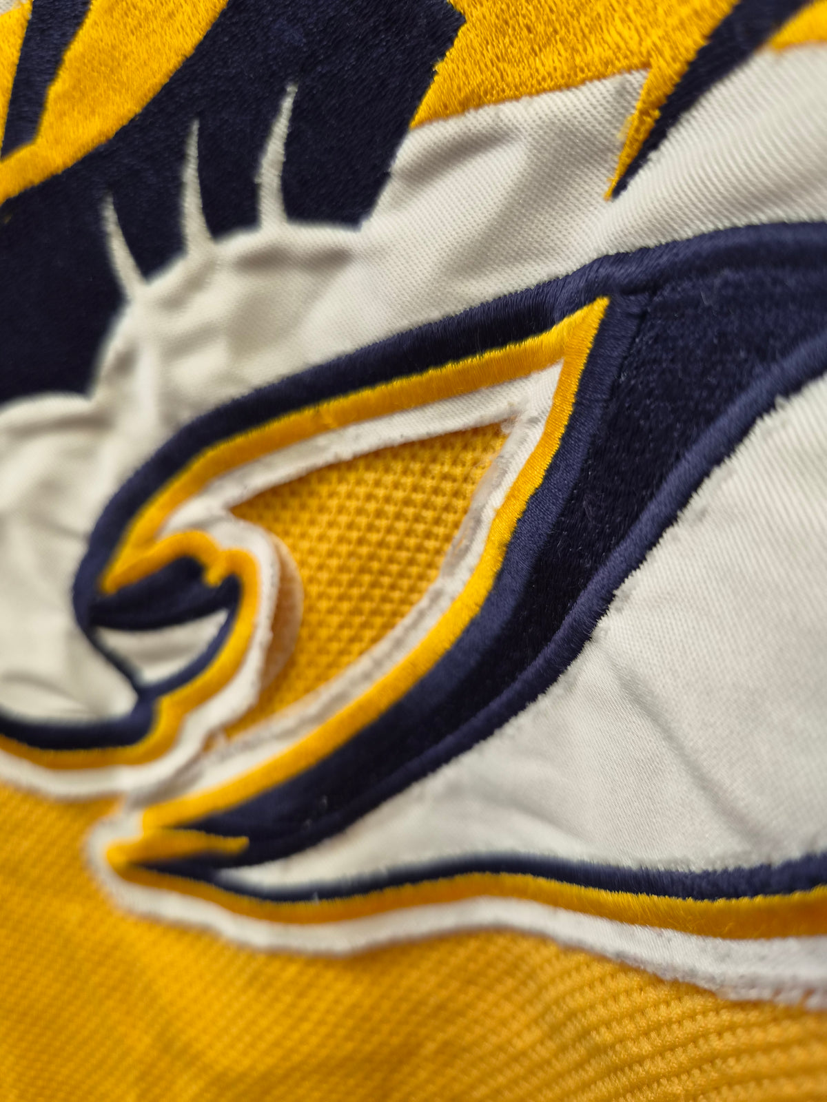 Reebok Nashville Predators NHL Ive Hockey Jersey, #10 Tucker, Yellow, Size Small