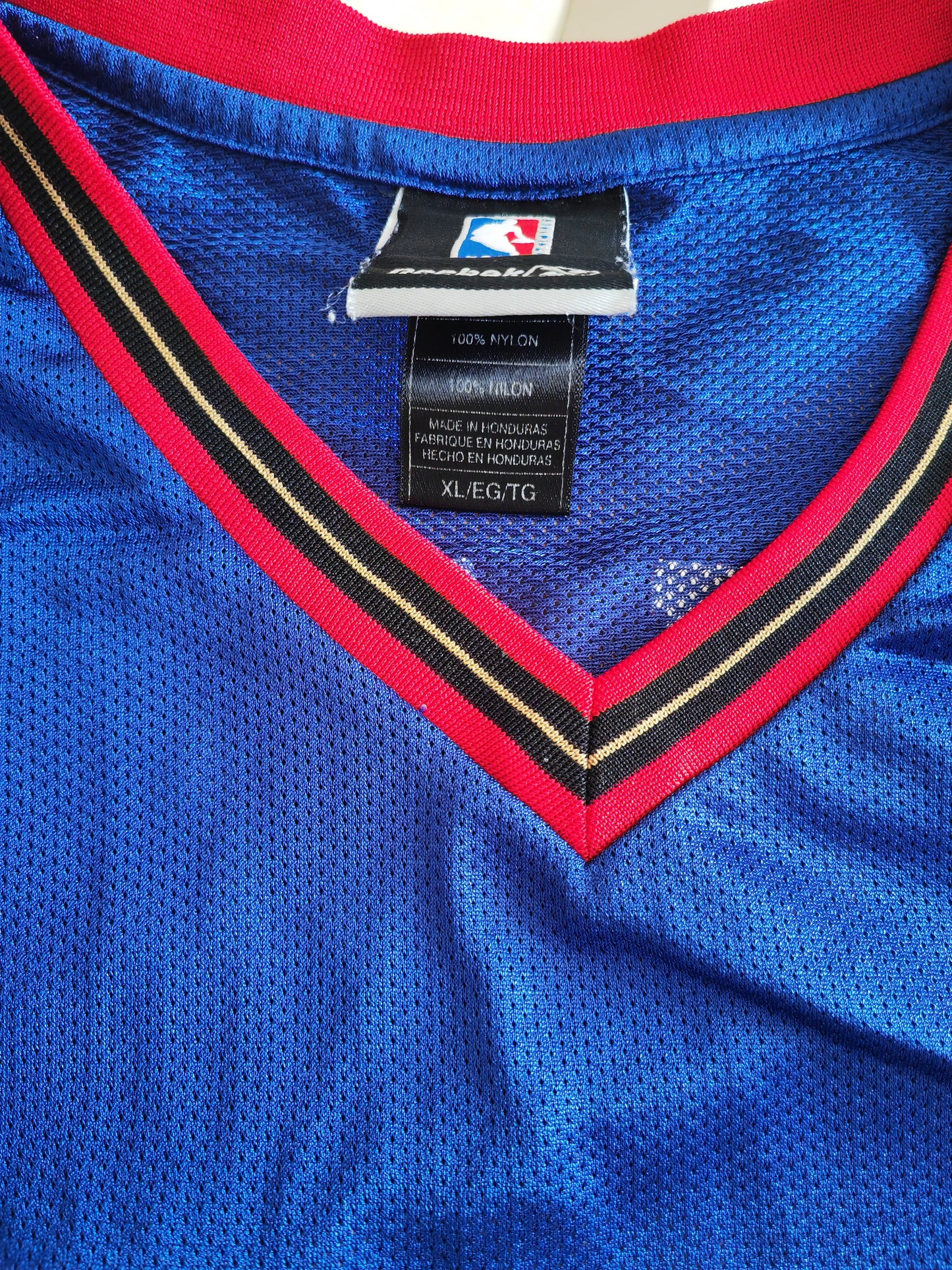 Reebok Philadelphia 76ers NBA Jersey, #7 Miller, Blue, Size XL