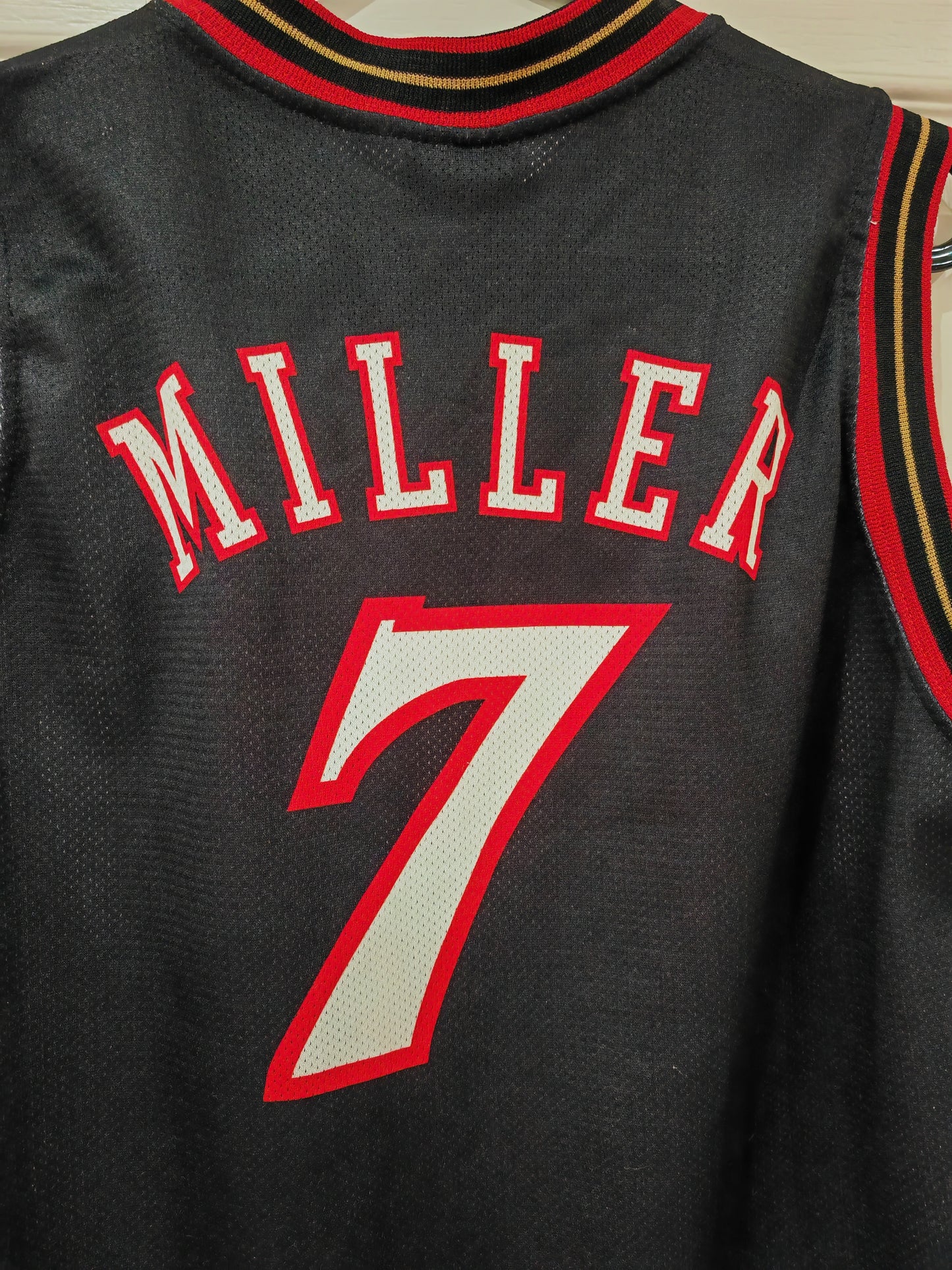 Youth Champion Philadelphia 76ers NBA Jersey, #7 Miller, Black, Size L 11-12Y