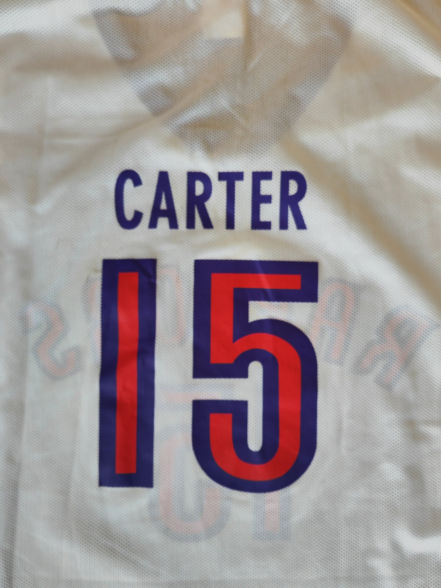 Champion Toronto Raptors NBA Jersey, #15 Carter, White, Size 52 XXL