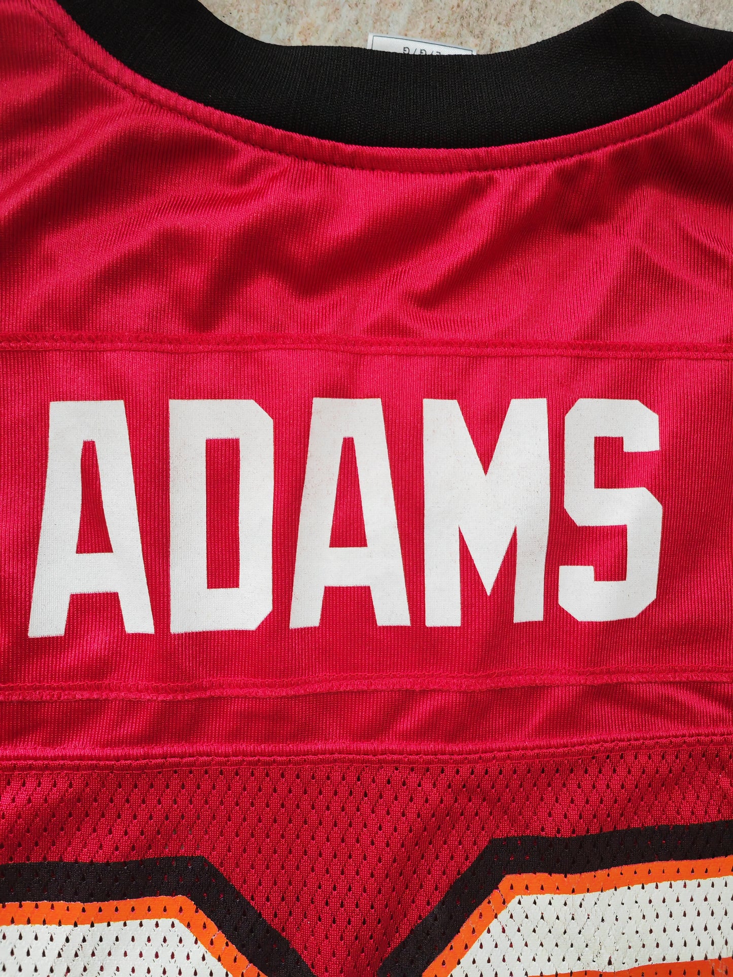 Reebok Tampa Bay Buccaneers NFL Jersey, #90 Adams, Red, Size Large