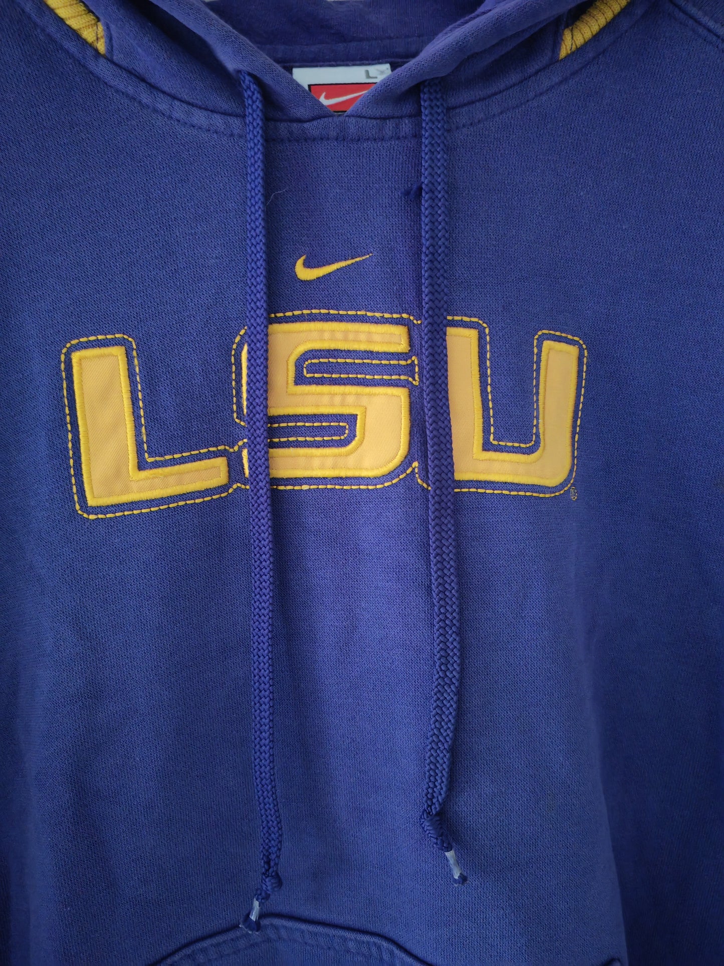 Women's Nike LSU Tigers NCAA Pullover Hoodie, Purple, Size L 12-14