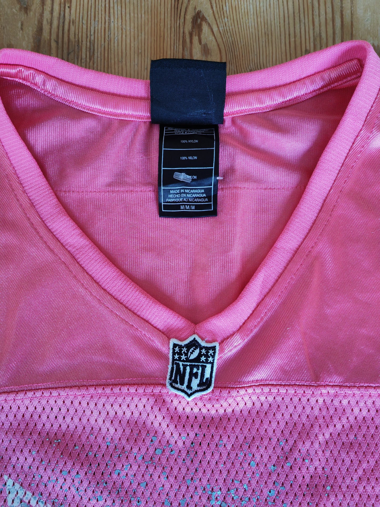 Women's NFL Arizona Cardinals Jersey, #11 Fitzgerald, Pink, Size Medium