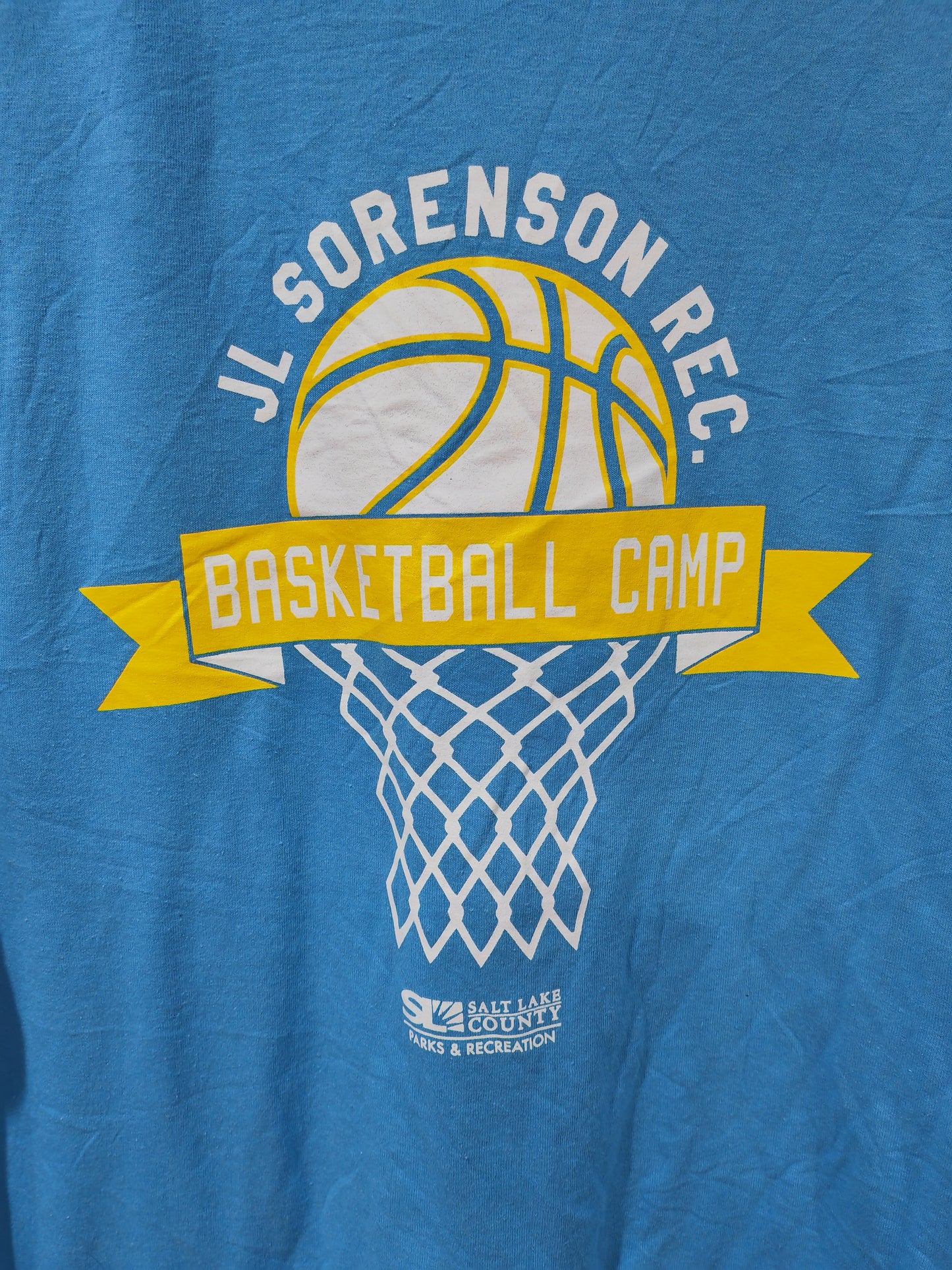 Port & Company JL Sorenson Rec Basketball Camp T Shirt, Blue, Size XL