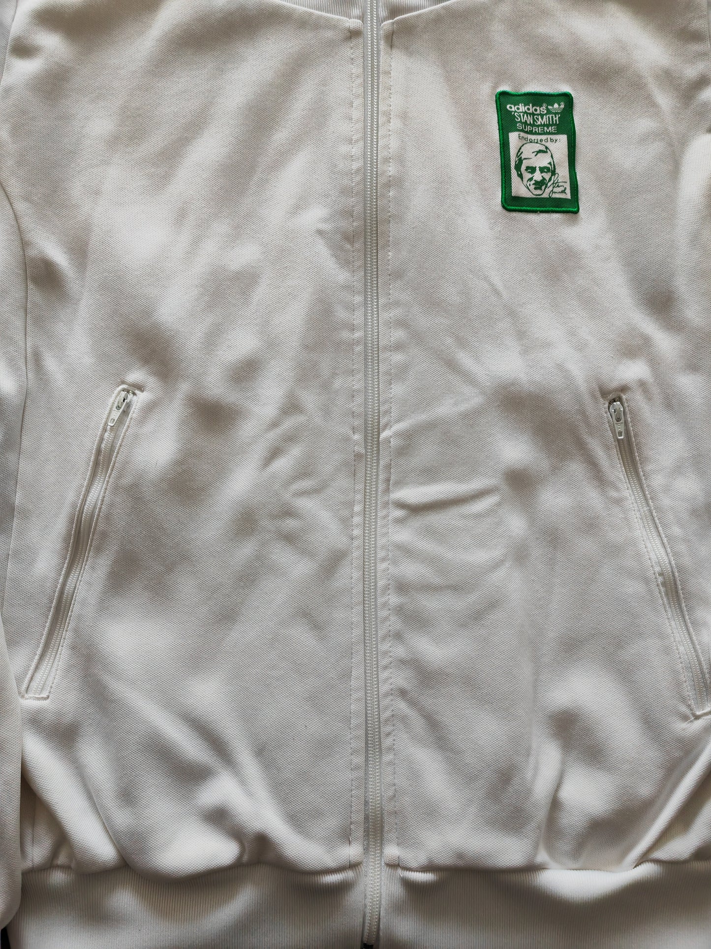Adidas Originals Stan Smith Supreme Full Zip Jacket, White, Size Large