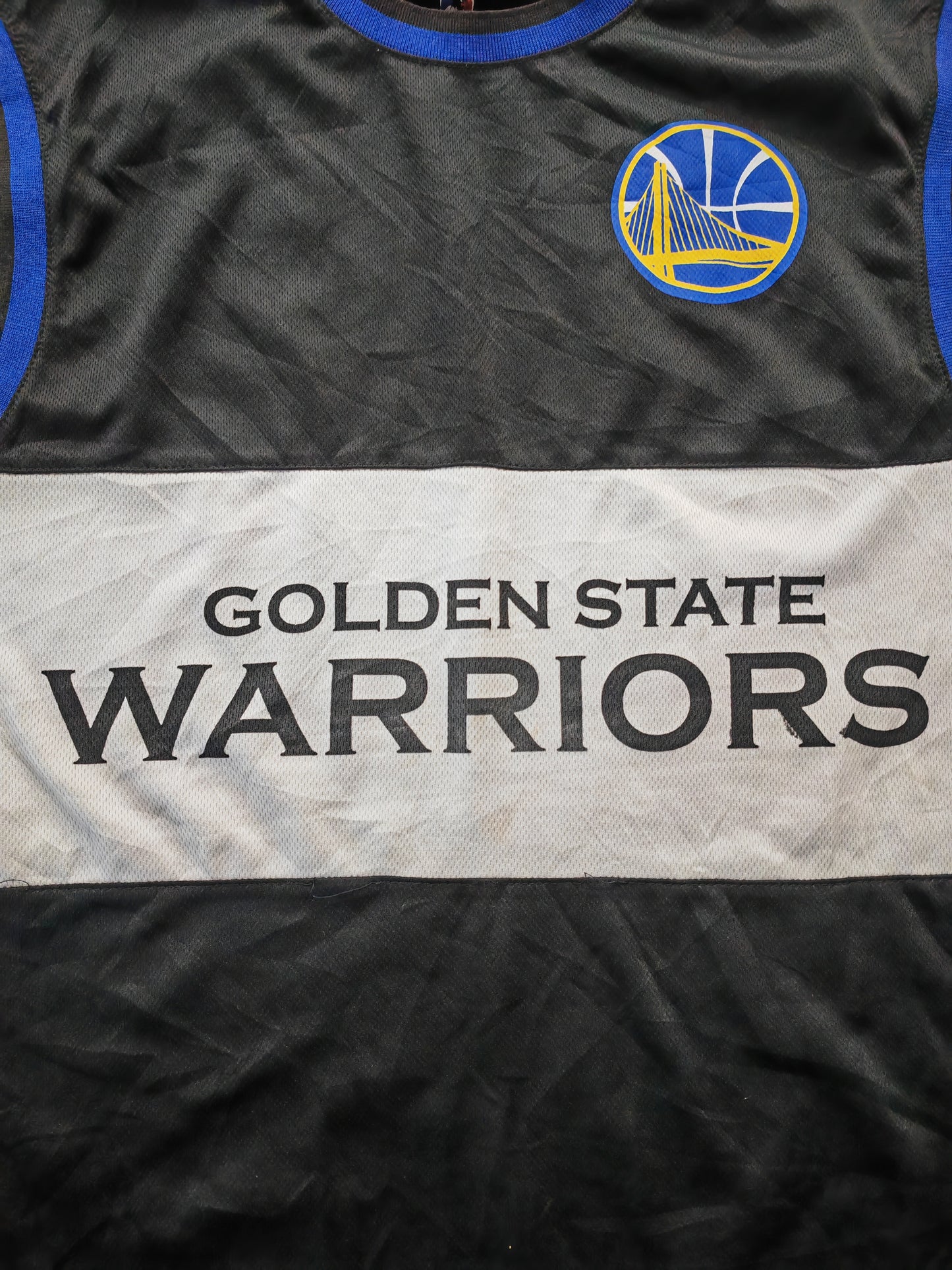 NBA Golden State Warriors Basketball Jersey, Black, Size Large