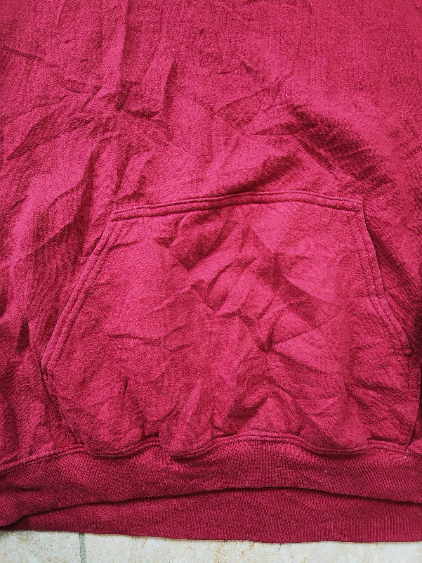 Gildan 'CLICKBAIT' pullover Hoodie, Maroon, Size Large