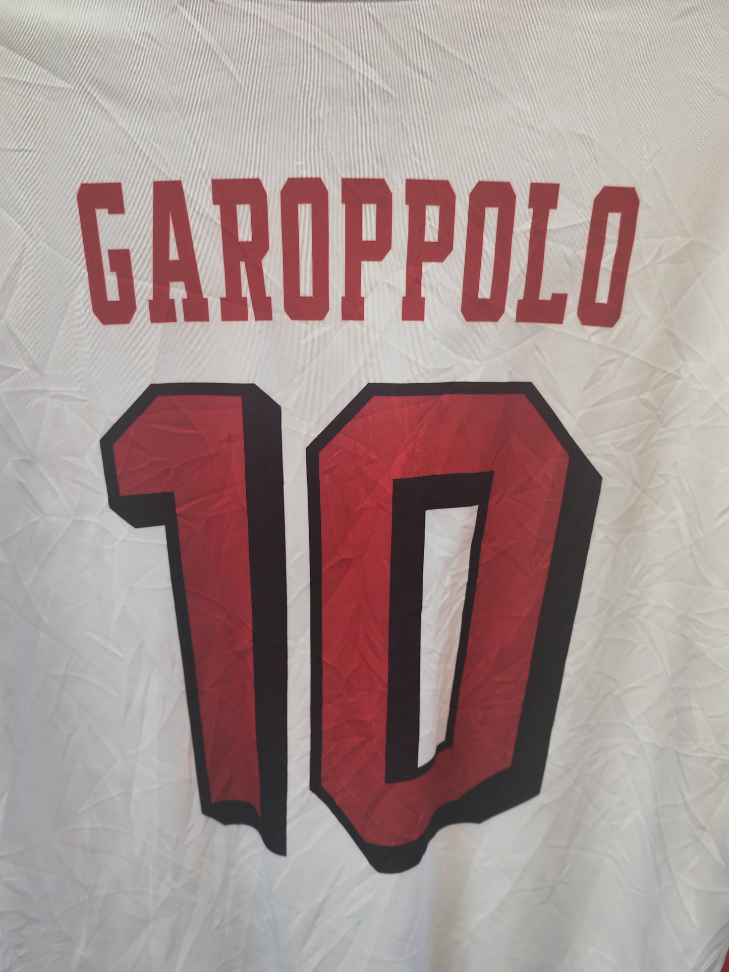 Nike San Francisco 49ers NFL Color Rush Jersey, #10 Garoppolo, White, Size Large