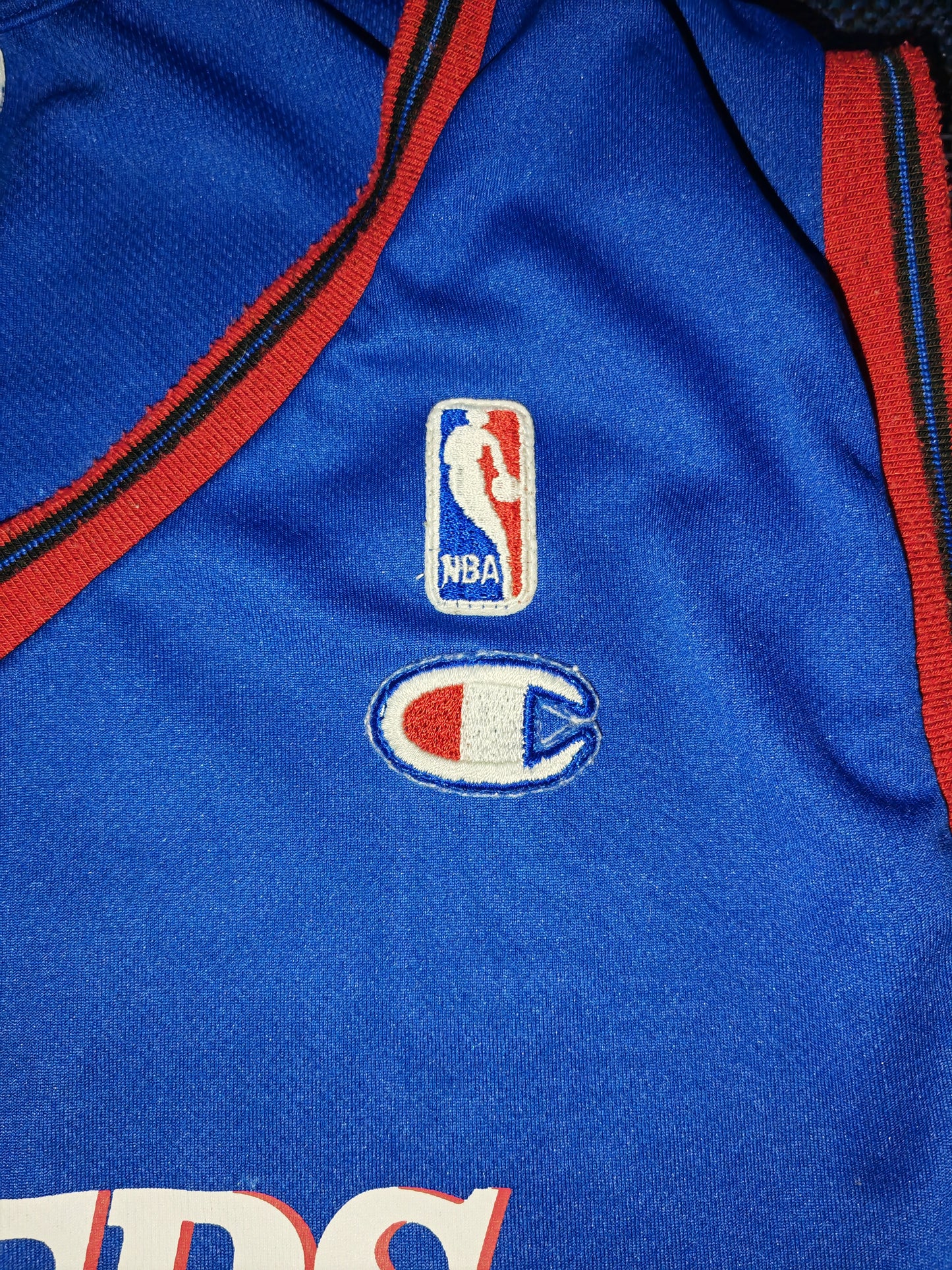 Champion Philadelphia 76ers Basketball Jersey, #3 Iverson, Blue, Size Large