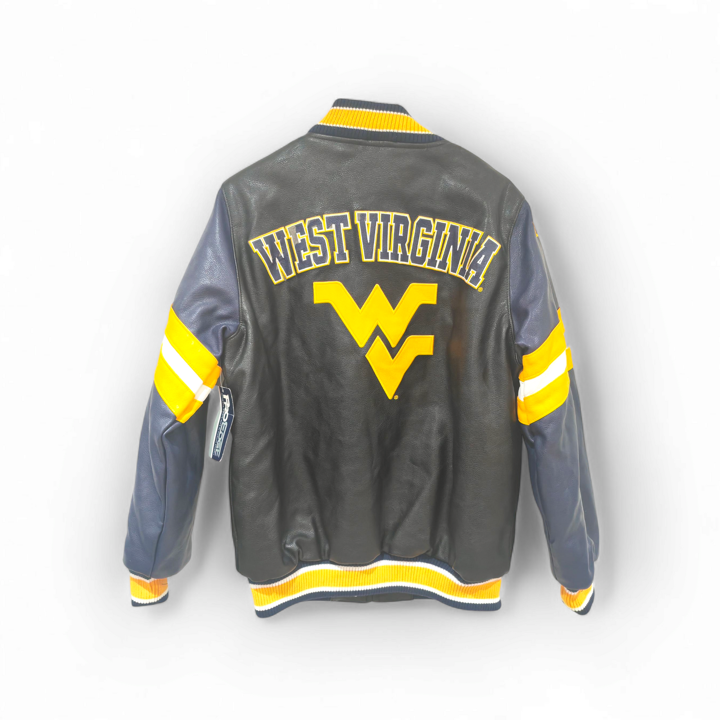 Pro Edge West Virginia Mountaineers NCAA Full Zip Bomber Jacket, Black, Size Medium