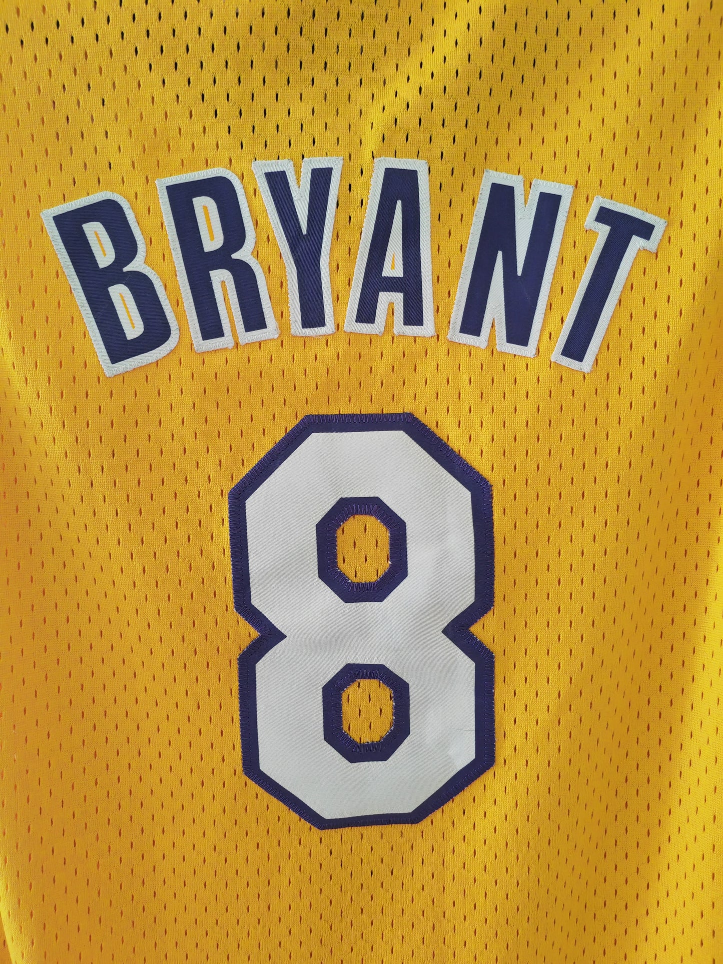 Youth Reebok Los Angeles Lakers NBA Jersey, #8 Bryant, Yellow, Size Youth Large