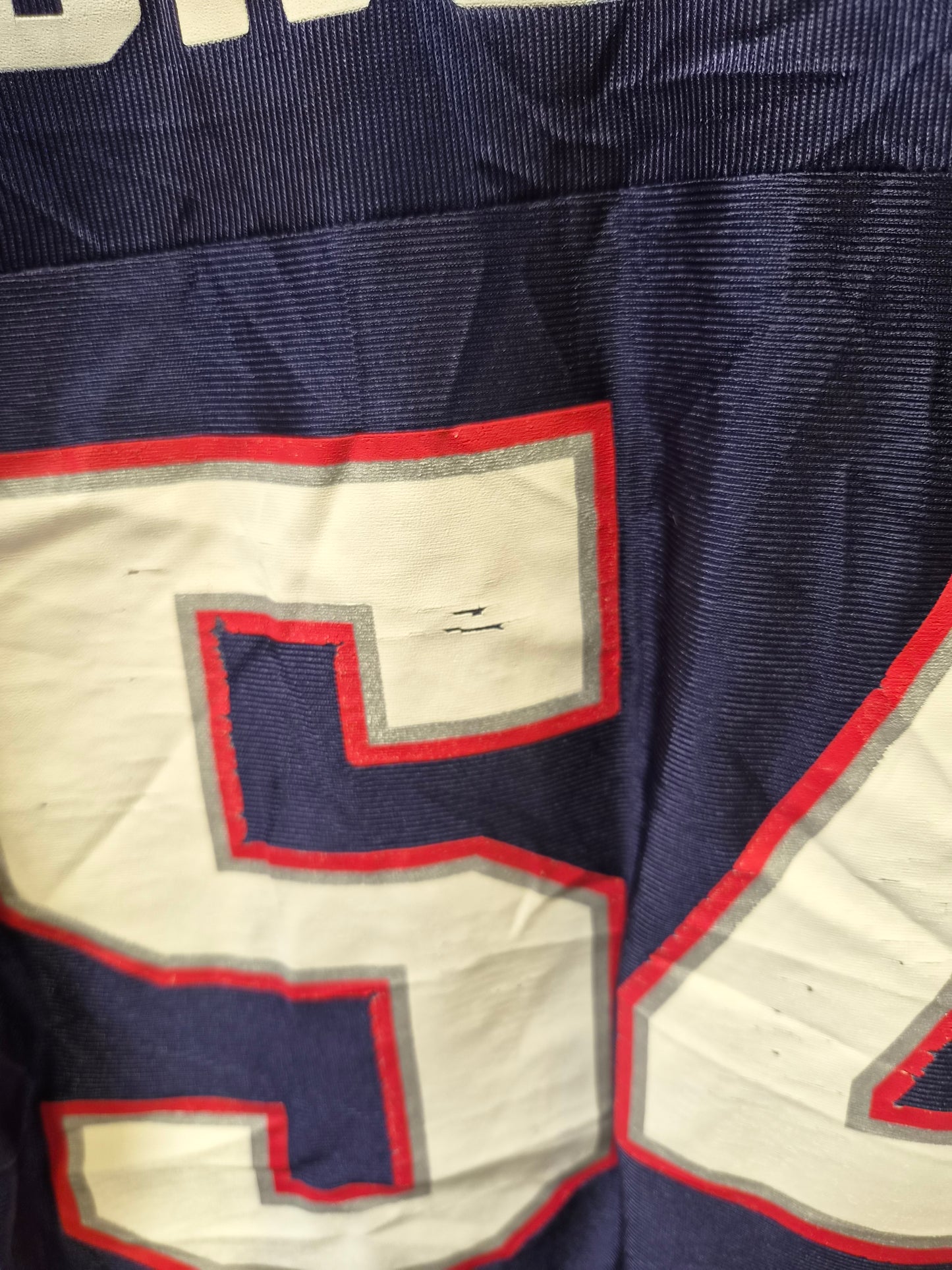 NFL New England Patriots Jersey, #54 Bruschi, Navy, Size Medium
