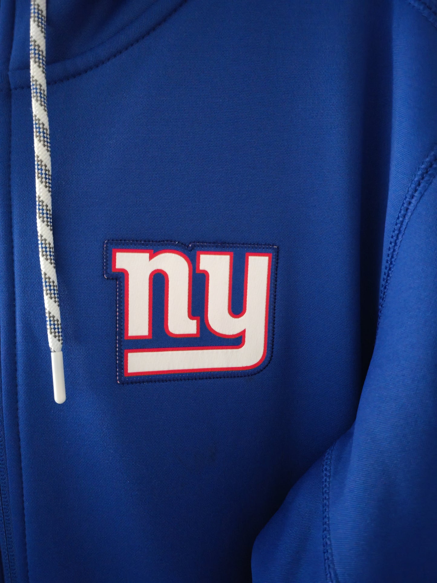 Nike New York Giants NFL Full Zip Hoodie, Blue, Size Medium