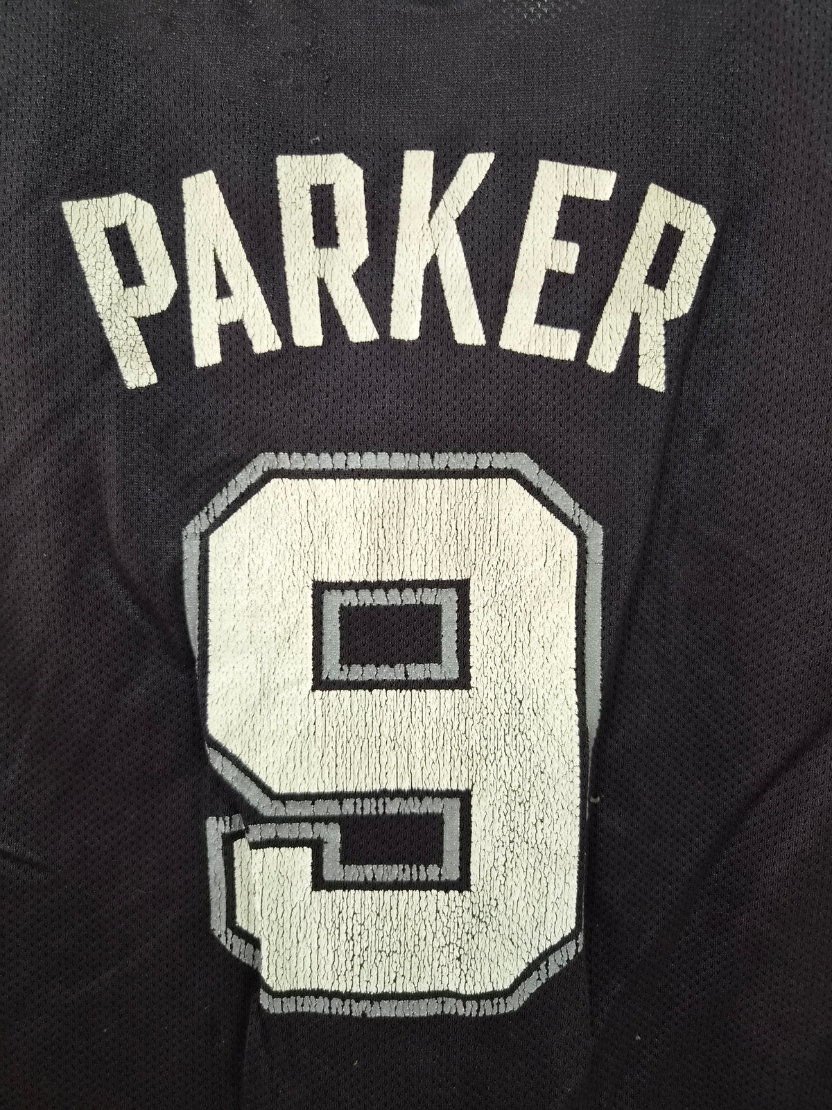 Youth Reebok San Antonio Spurs NBA Basketball Jersey, #9 Parker, Black, Size YXL