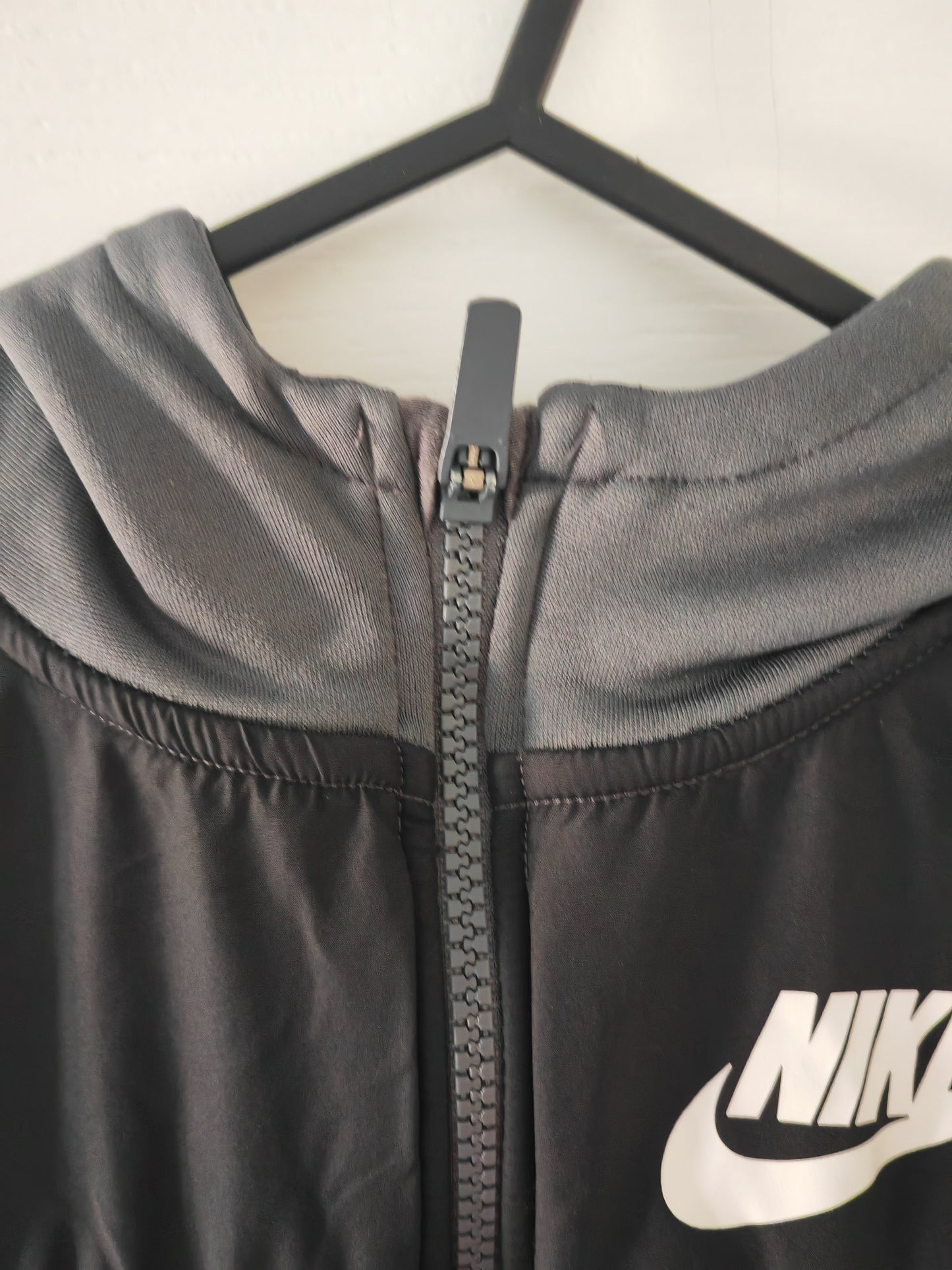 Youth Nike Full Zip Hoodie, Grey, Size Youth Small