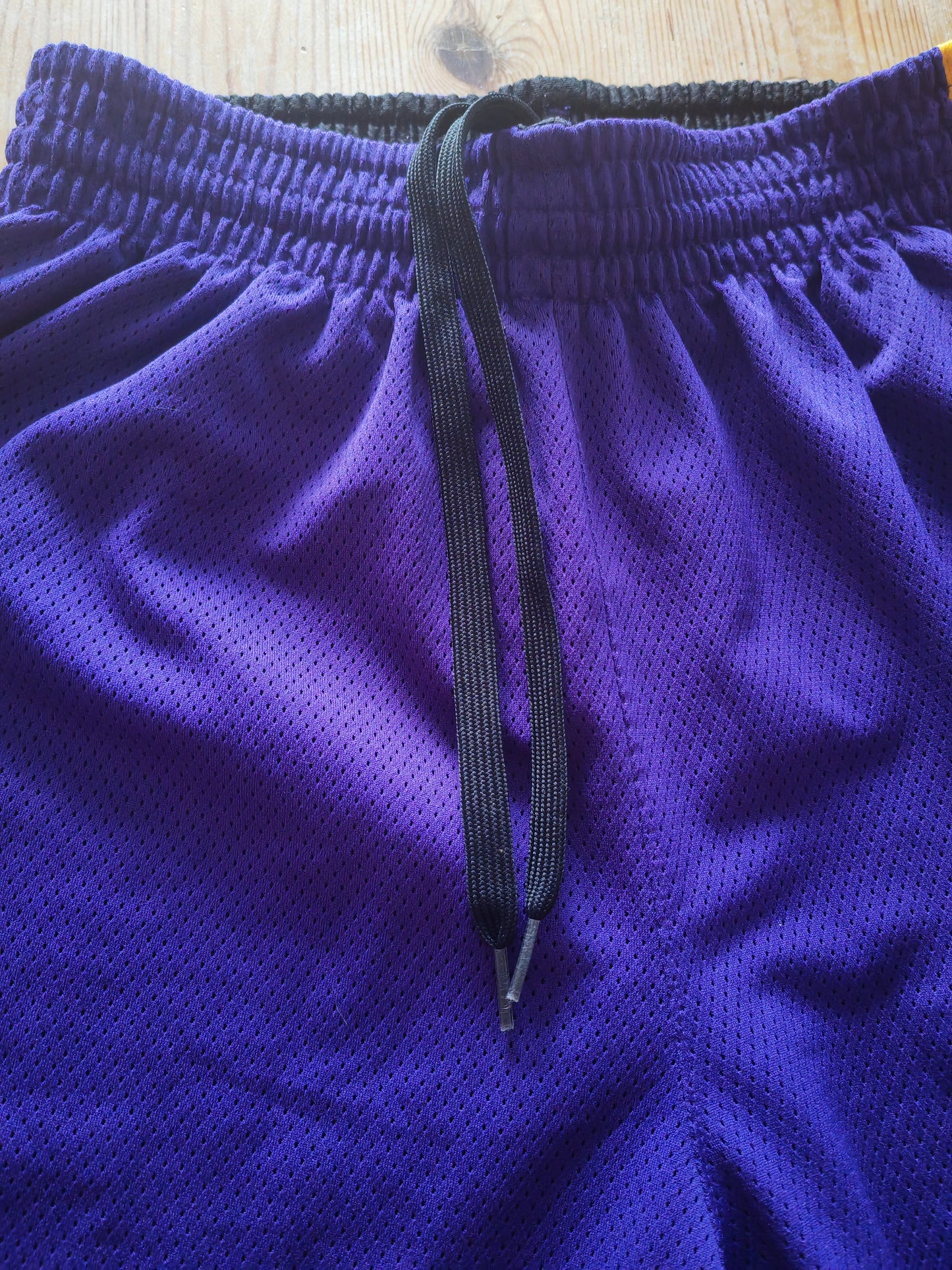 Adidas Los Angeles Lakers NBA None Pocketed Shorts, Purple, Size Medium