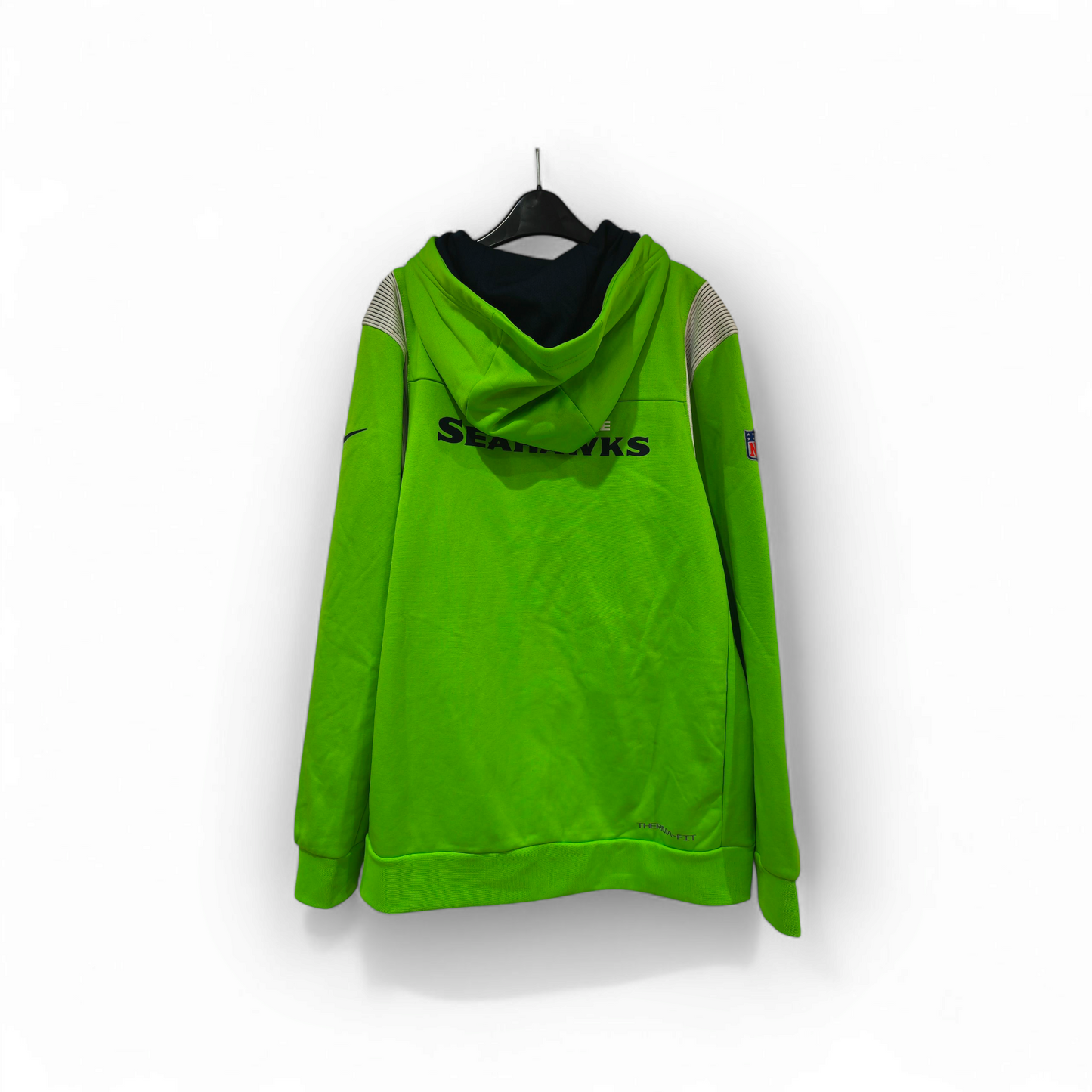 Nike Seattle Seahawks On-field Full Zip Hoodie, green, size Medium